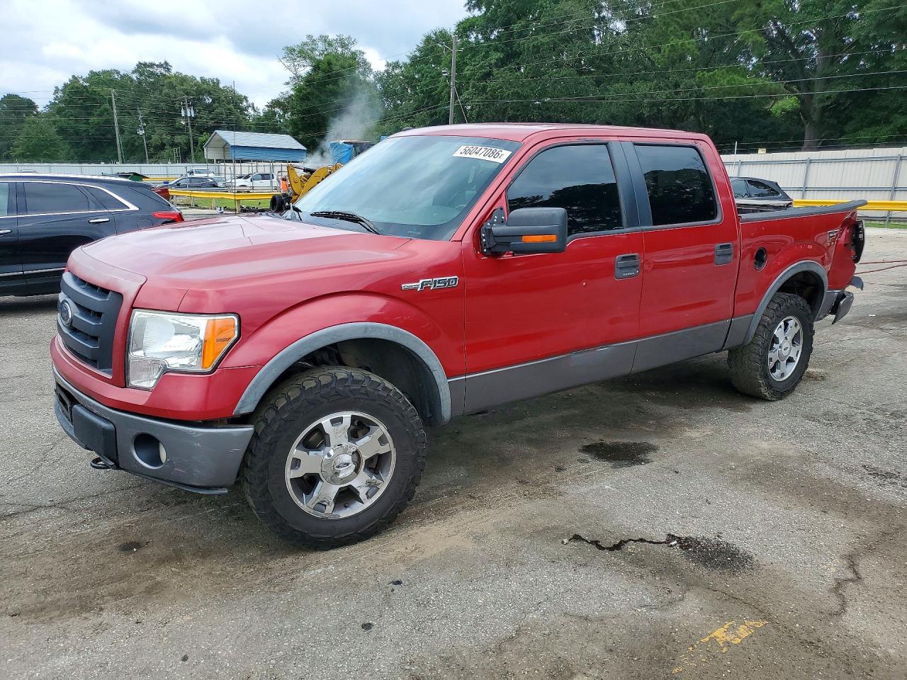 2009 Ford F150 Supercrew Темно-бордовый vin: 1FTPW14V79FB16301