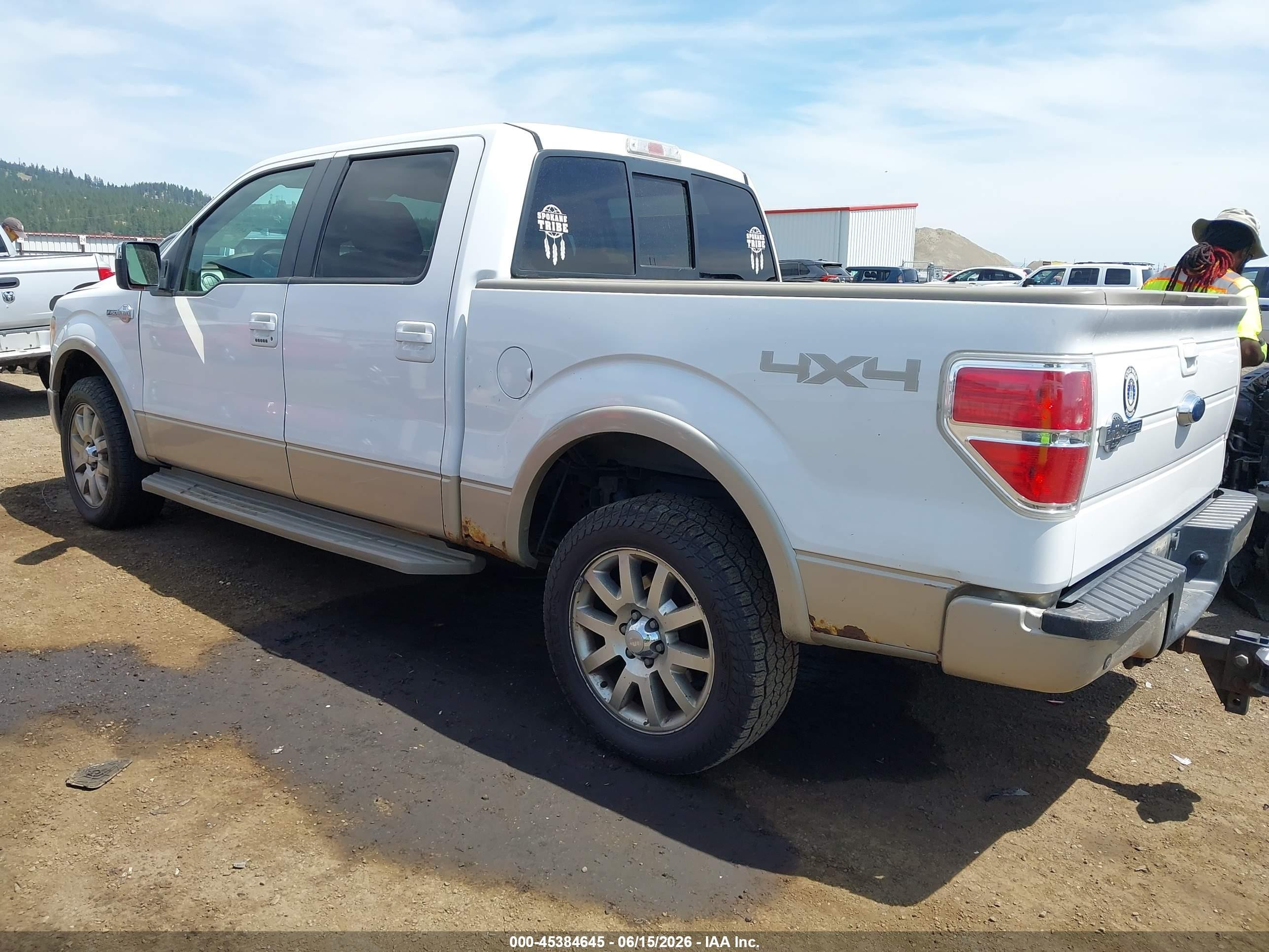 2009 Ford F-150 Fx4/king Ranch/lariat/platinum/xl/xlt White vin: 1FTPW14V79KA66653