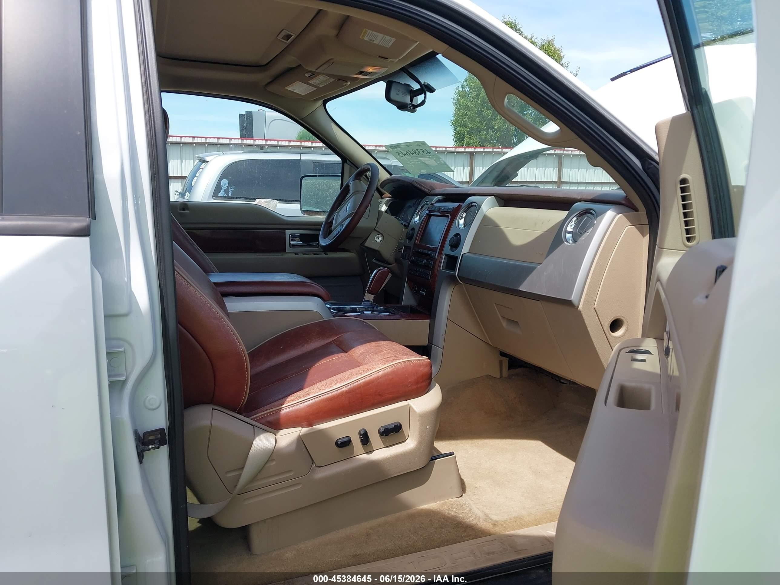 2009 Ford F-150 Fx4/king Ranch/lariat/platinum/xl/xlt White vin: 1FTPW14V79KA66653