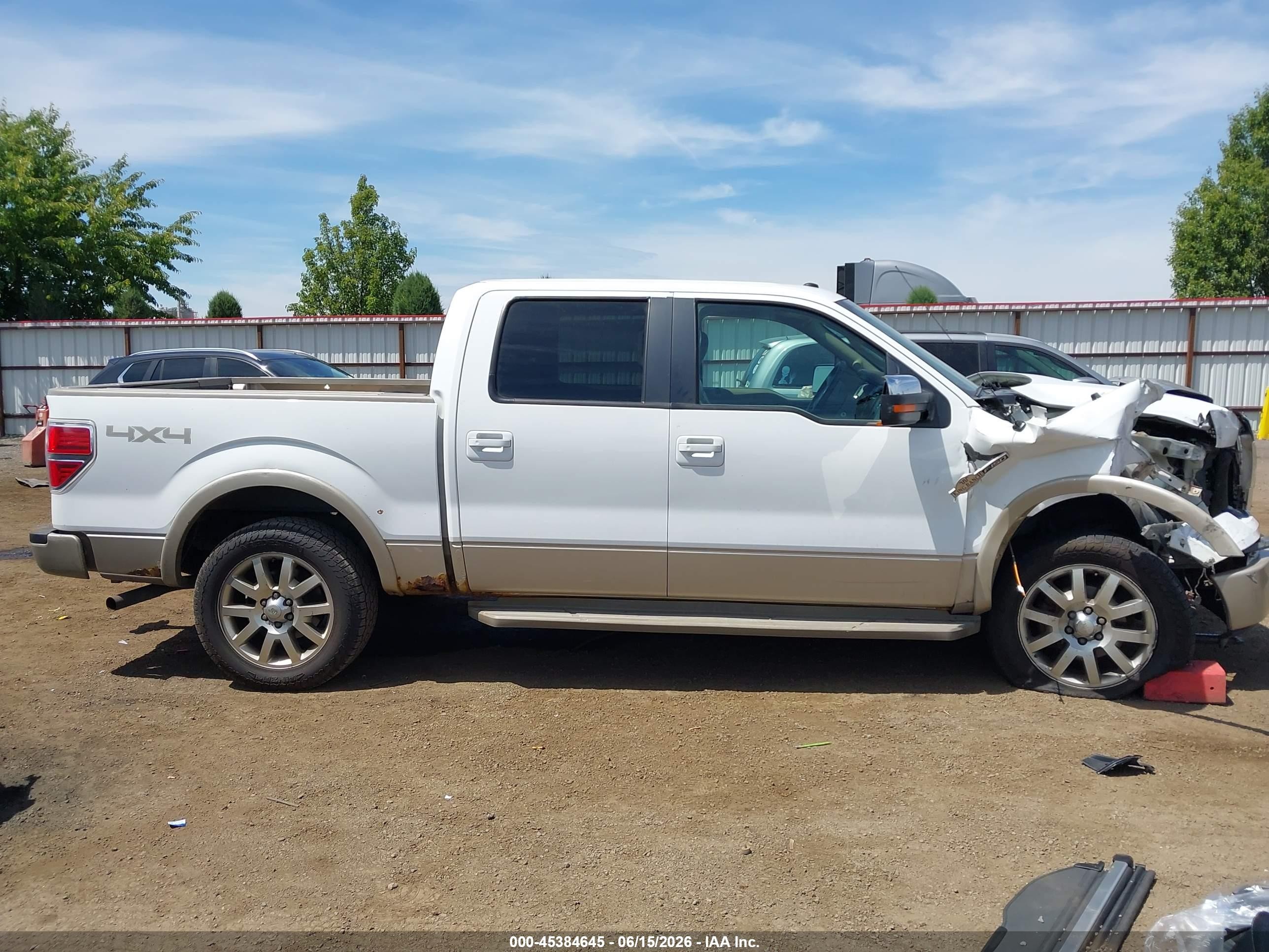 2009 Ford F-150 Fx4/king Ranch/lariat/platinum/xl/xlt White vin: 1FTPW14V79KA66653