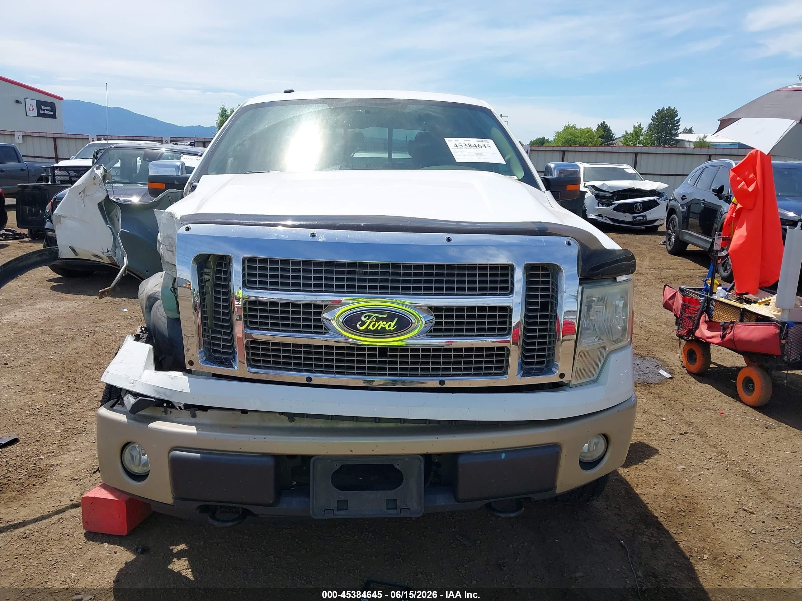 2009 Ford F-150 Fx4/king Ranch/lariat/platinum/xl/xlt White vin: 1FTPW14V79KA66653