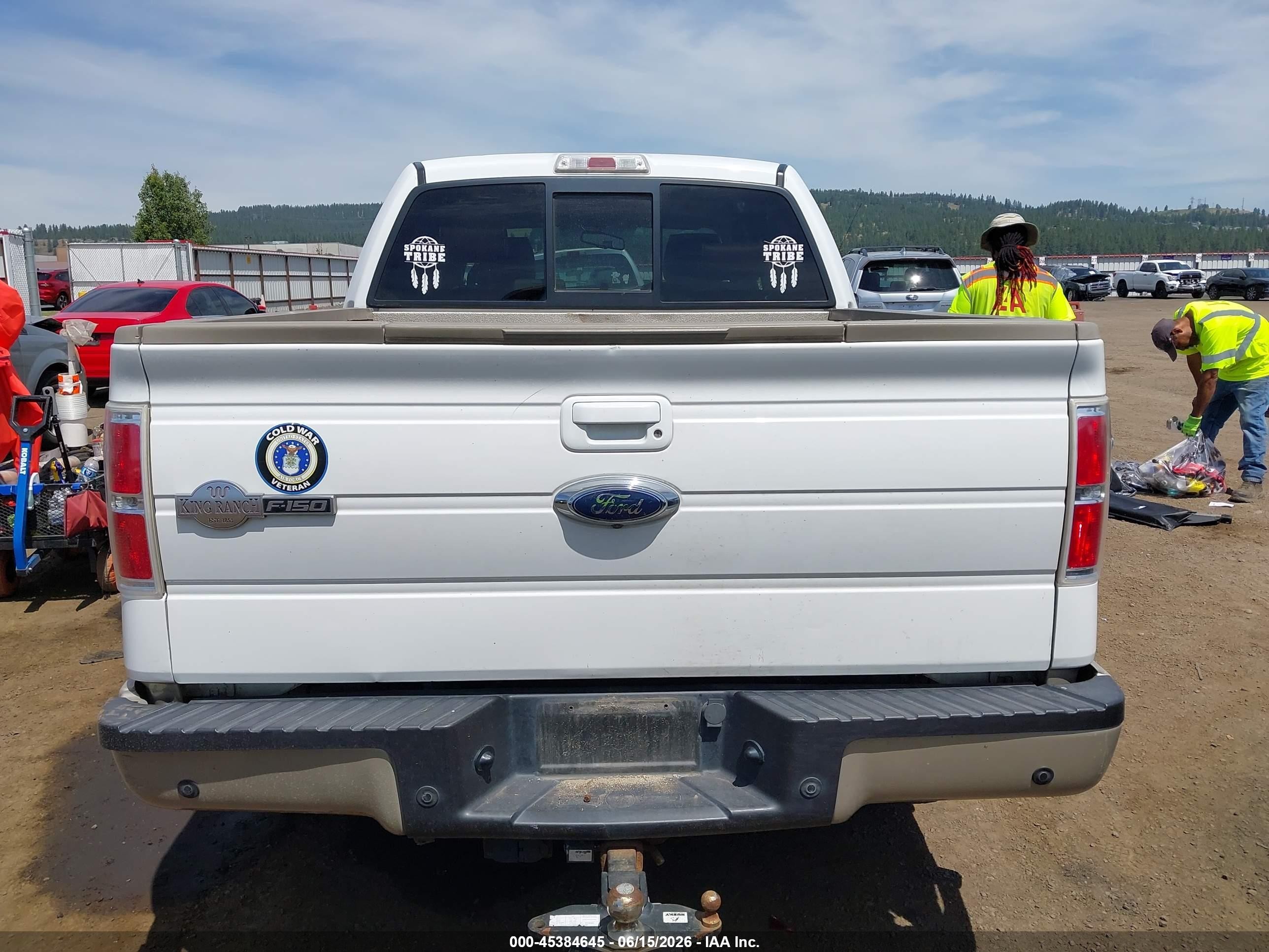 2009 Ford F-150 Fx4/king Ranch/lariat/platinum/xl/xlt White vin: 1FTPW14V79KA66653