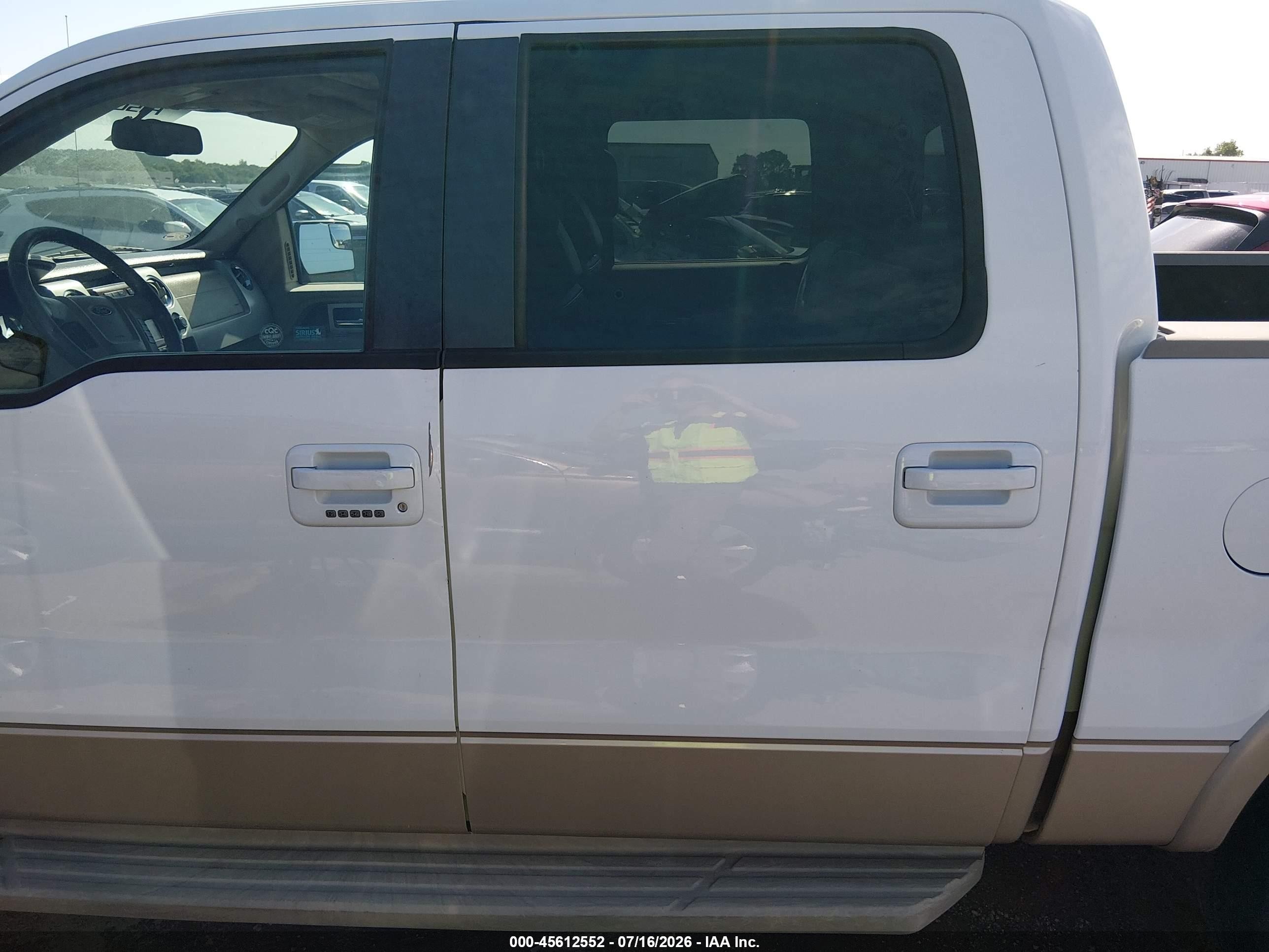 2009 Ford F-150 Fx4/king Ranch/lariat/platinum/xl/xlt White vin: 1FTPW14V79KB36555
