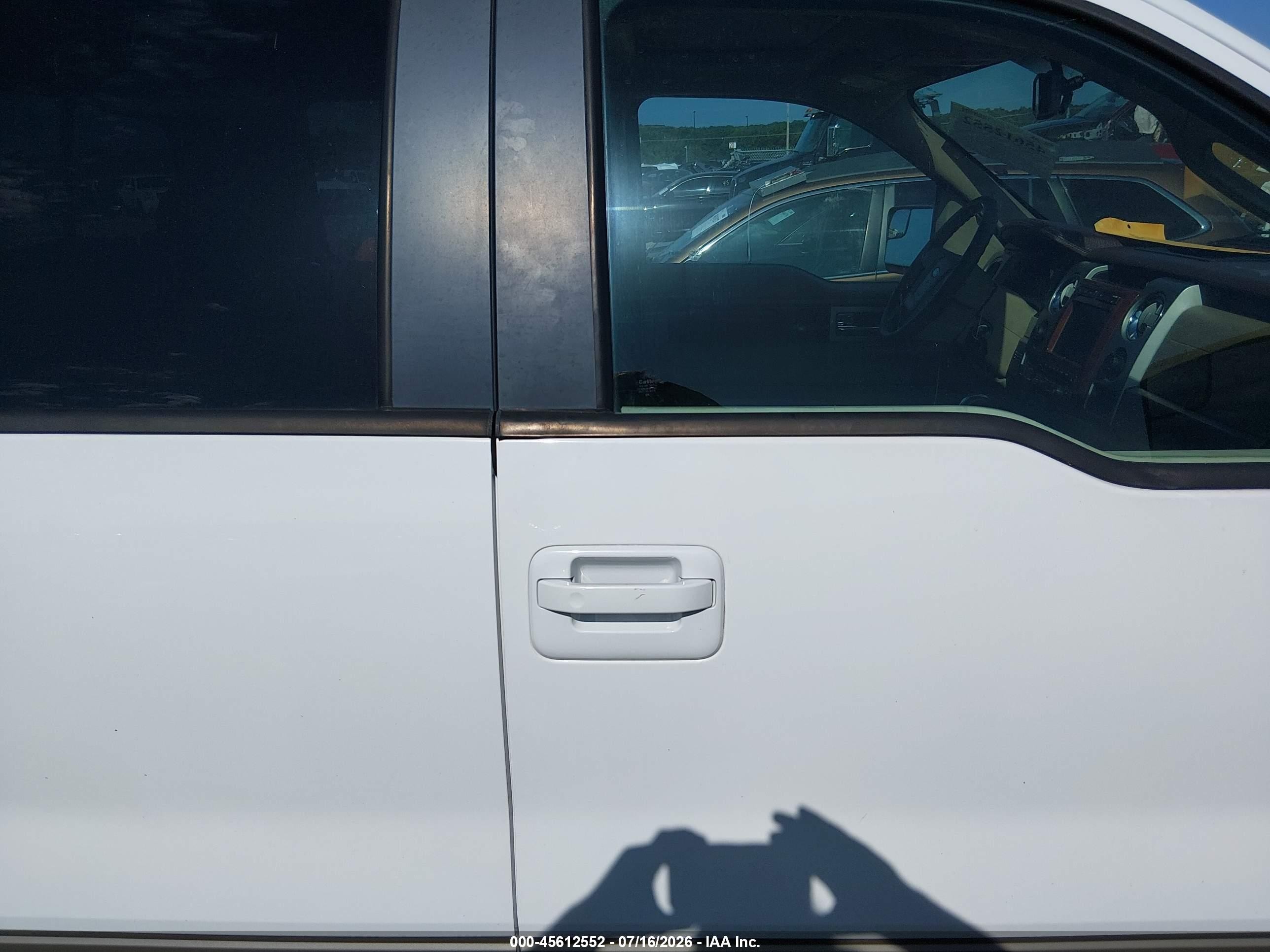 2009 Ford F-150 Fx4/king Ranch/lariat/platinum/xl/xlt White vin: 1FTPW14V79KB36555