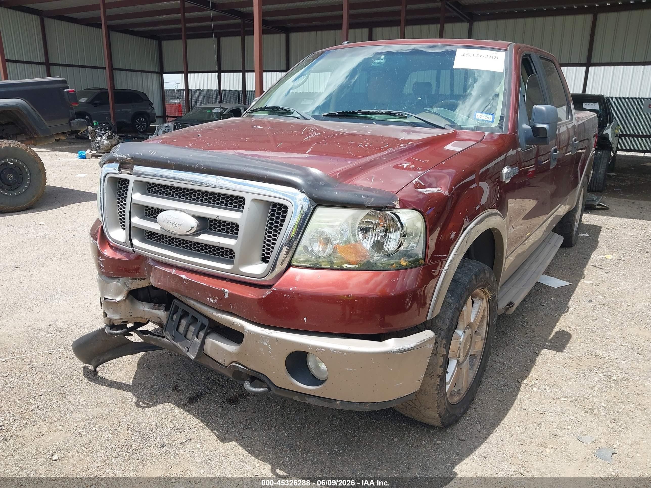 2006 Ford F-150 Fx4/lariat/xlt Brown vin: 1FTPW14V86KC39379