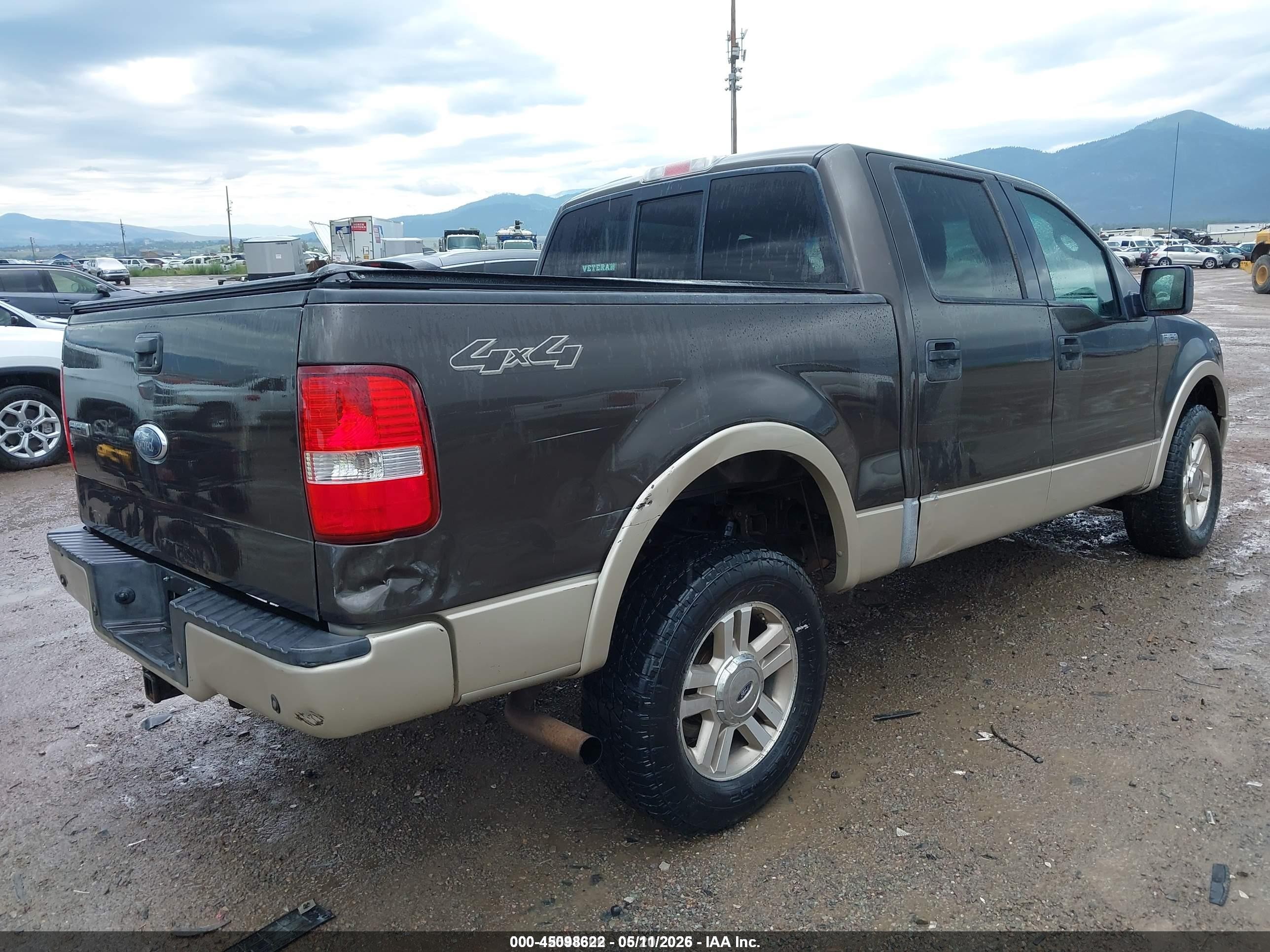 2007 Ford F-150 Fx4/lariat/xlt Brown vin: 1FTPW14V87FA25437