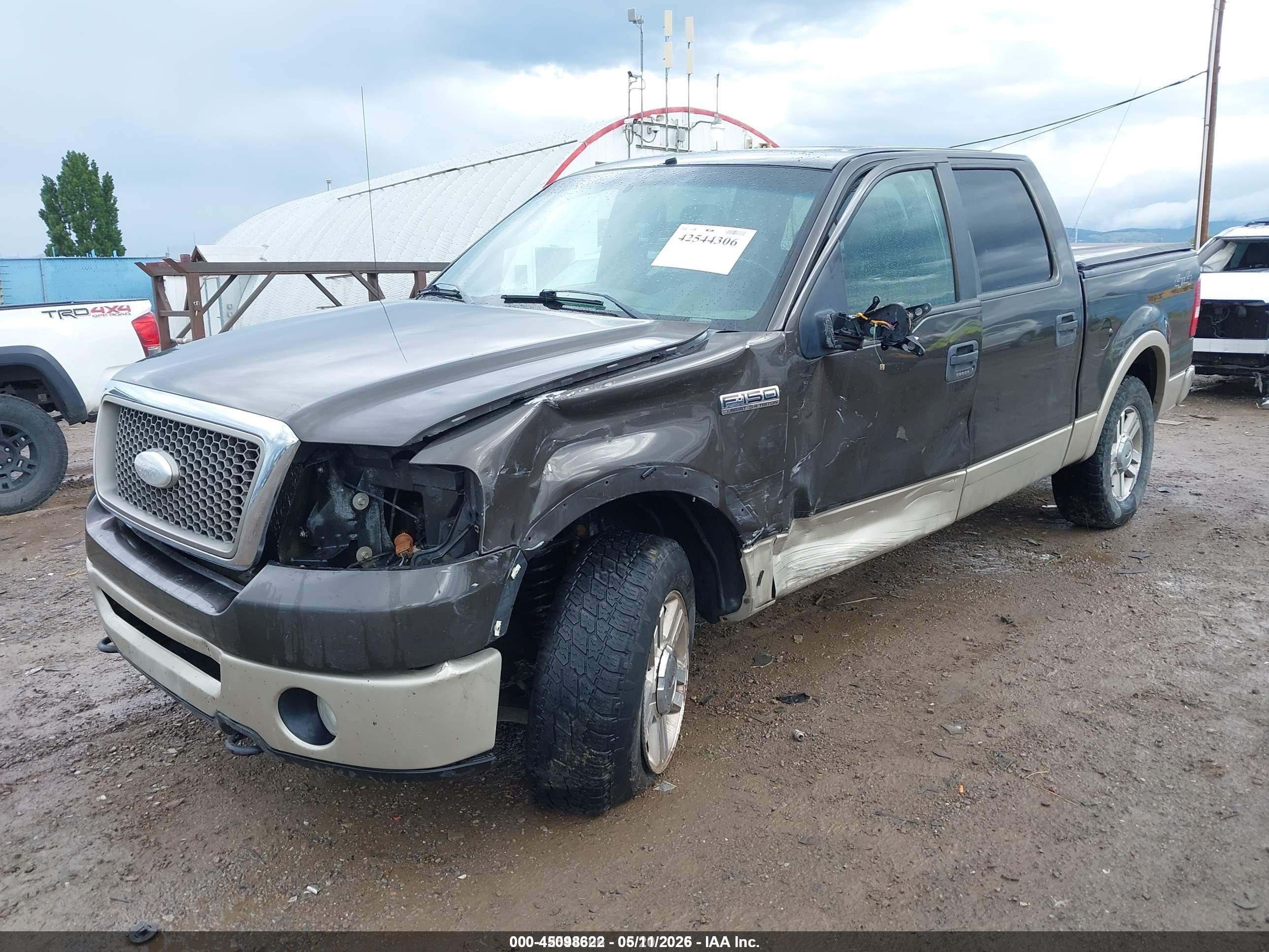 2007 Ford F-150 Fx4/lariat/xlt Brown vin: 1FTPW14V87FA25437