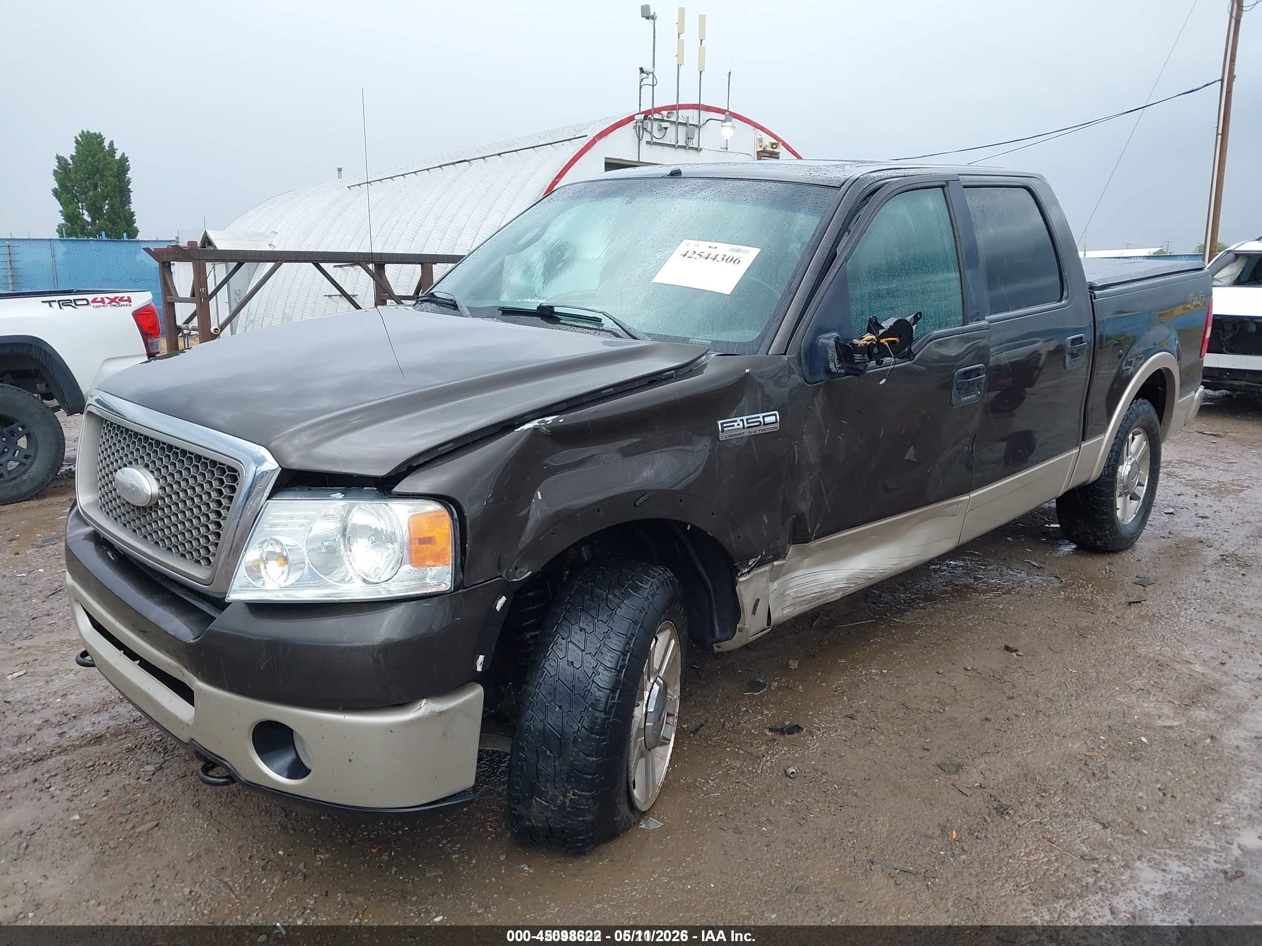 2007 Ford F-150 Fx4/lariat/xlt Brown vin: 1FTPW14V87FA25437