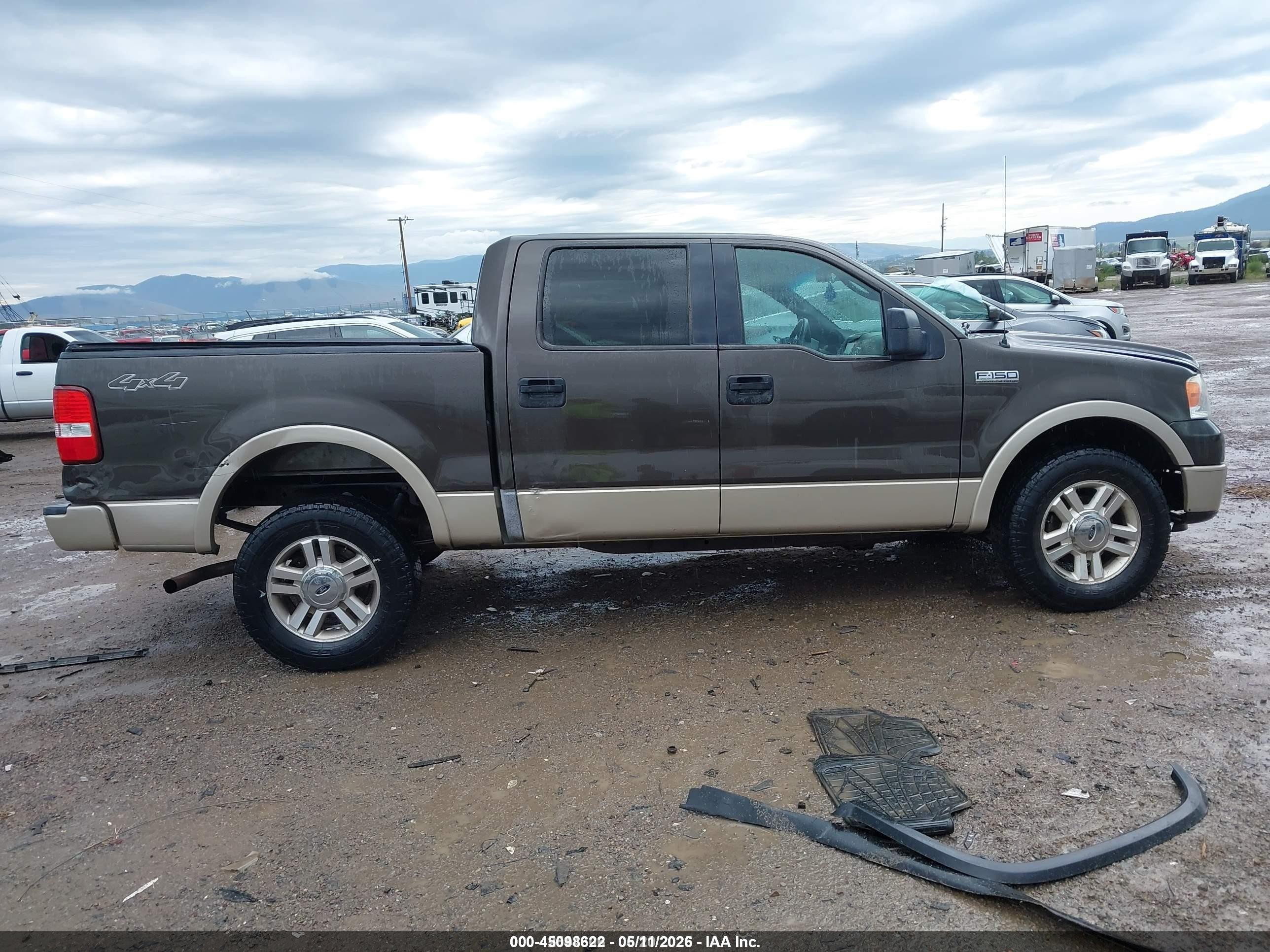 2007 Ford F-150 Fx4/lariat/xlt Brown vin: 1FTPW14V87FA25437