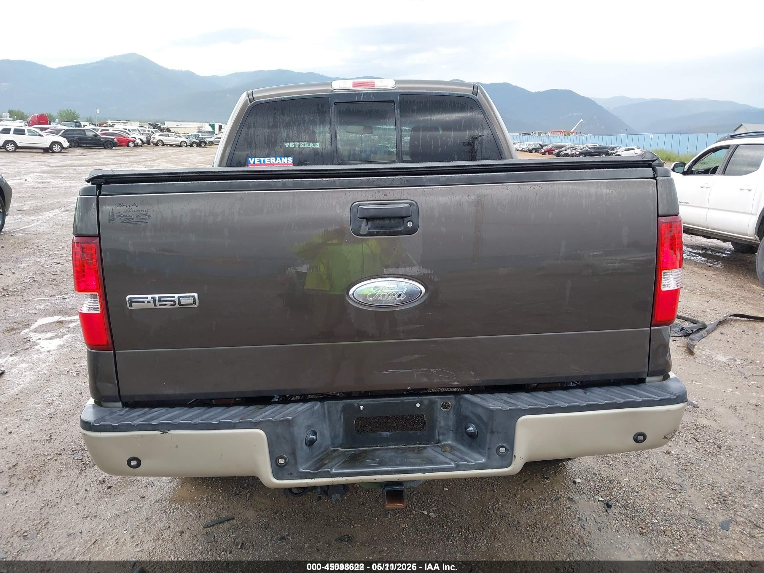 2007 Ford F-150 Fx4/lariat/xlt Brown vin: 1FTPW14V87FA25437