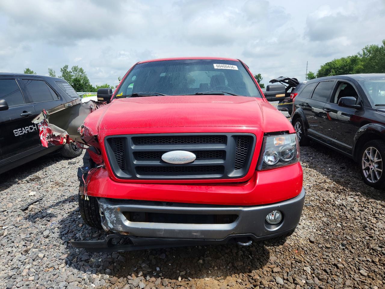 2007 Ford F150 Supercrew Red vin: 1FTPW14V87FA39161