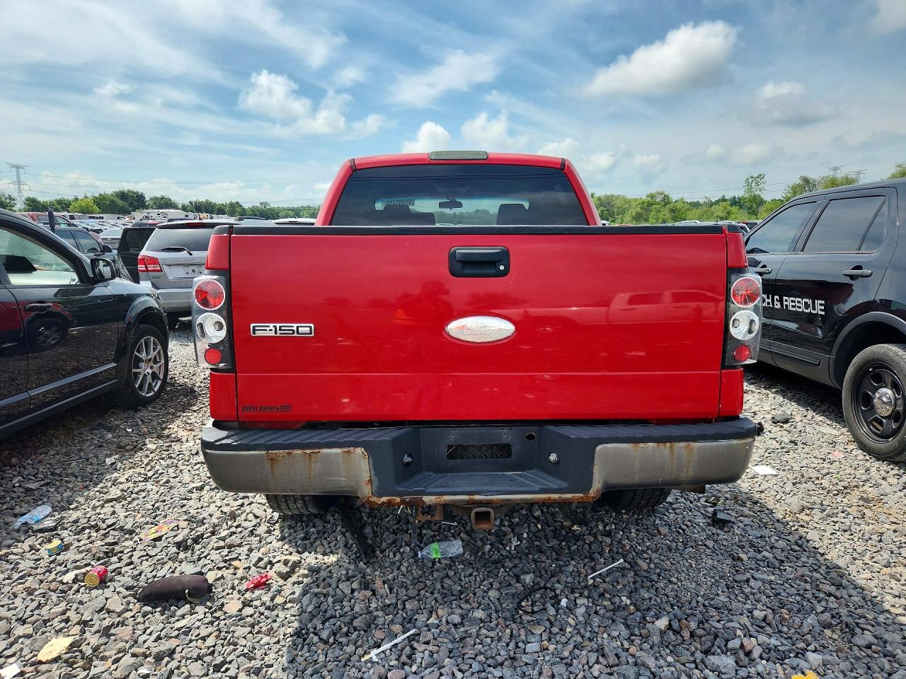 2007 Ford F150 Supercrew Red vin: 1FTPW14V87FA39161