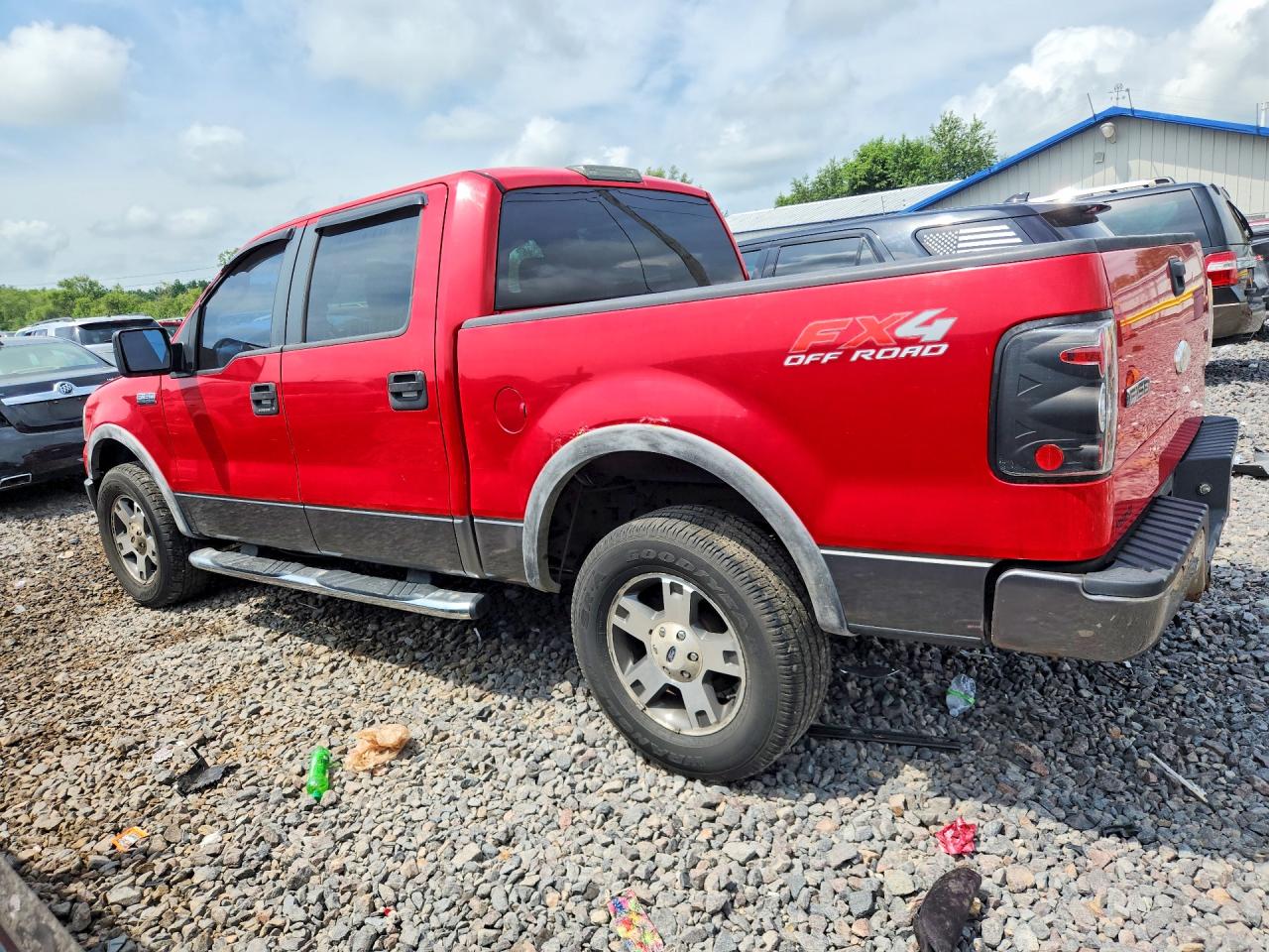 2007 Ford F150 Supercrew Red vin: 1FTPW14V87FA39161
