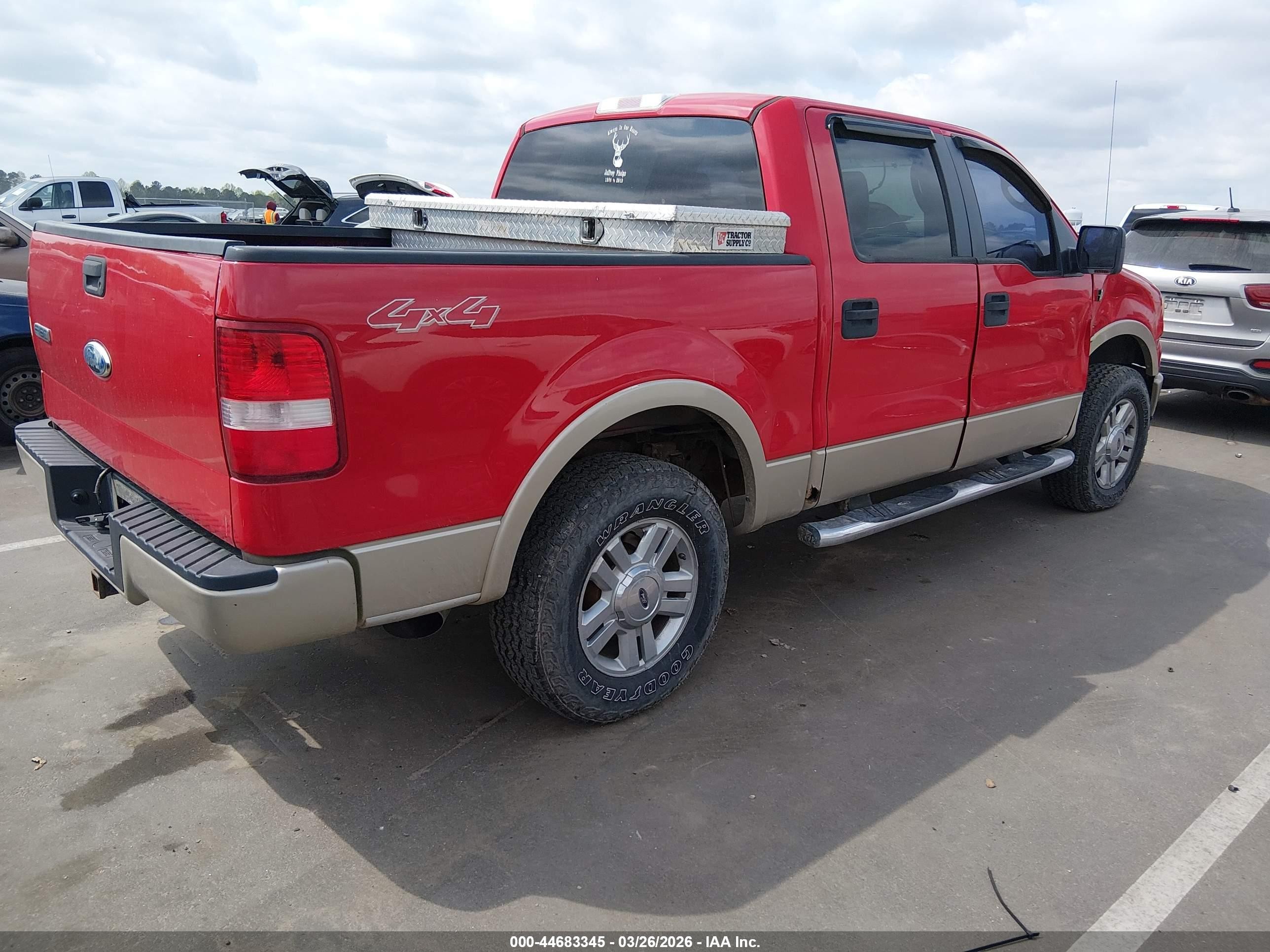 2007 Ford F-150 Fx4/lariat/xlt Burgundy vin: 1FTPW14V87FA48880