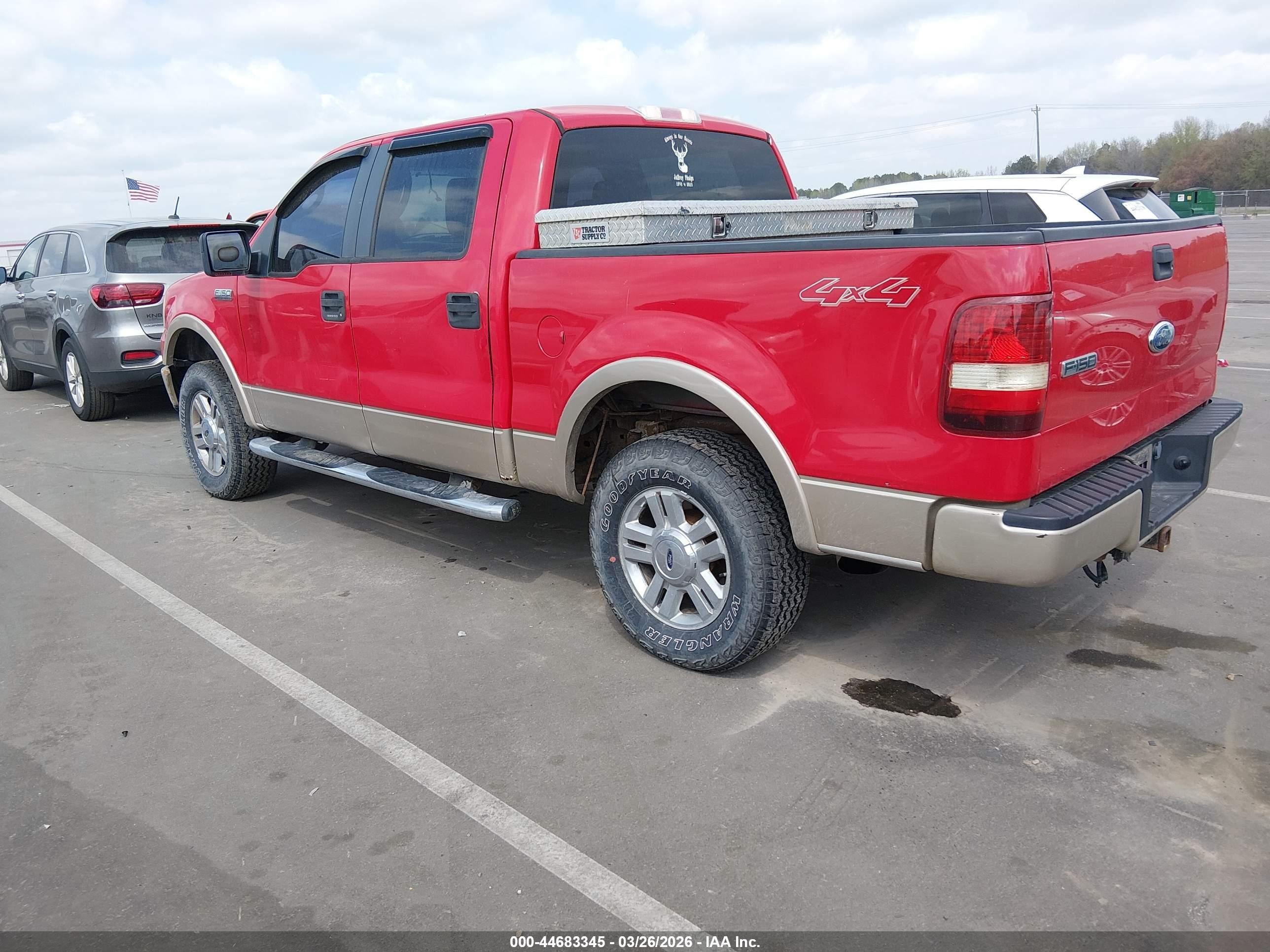 2007 Ford F-150 Fx4/lariat/xlt Burgundy vin: 1FTPW14V87FA48880