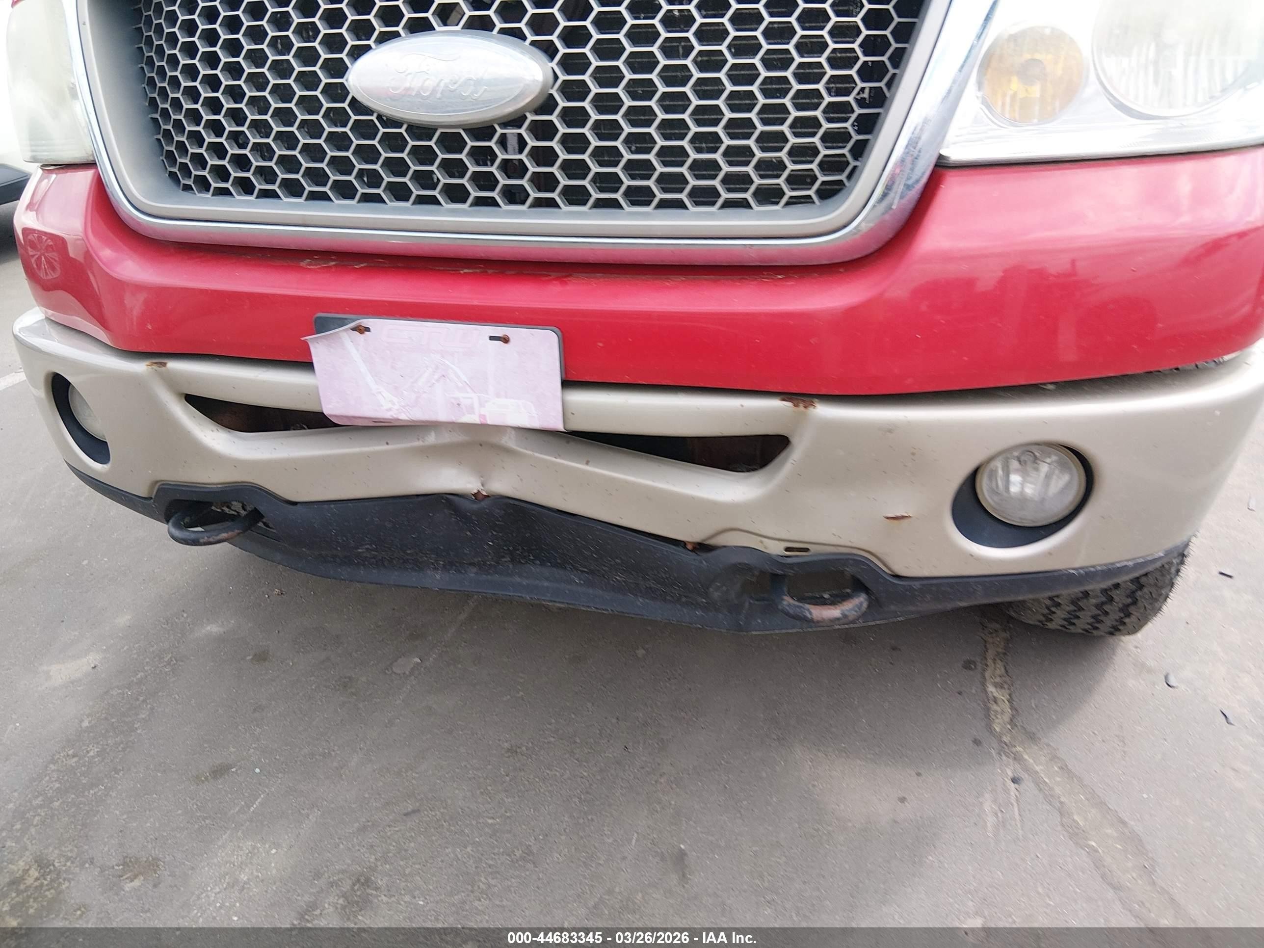 2007 Ford F-150 Fx4/lariat/xlt Burgundy vin: 1FTPW14V87FA48880