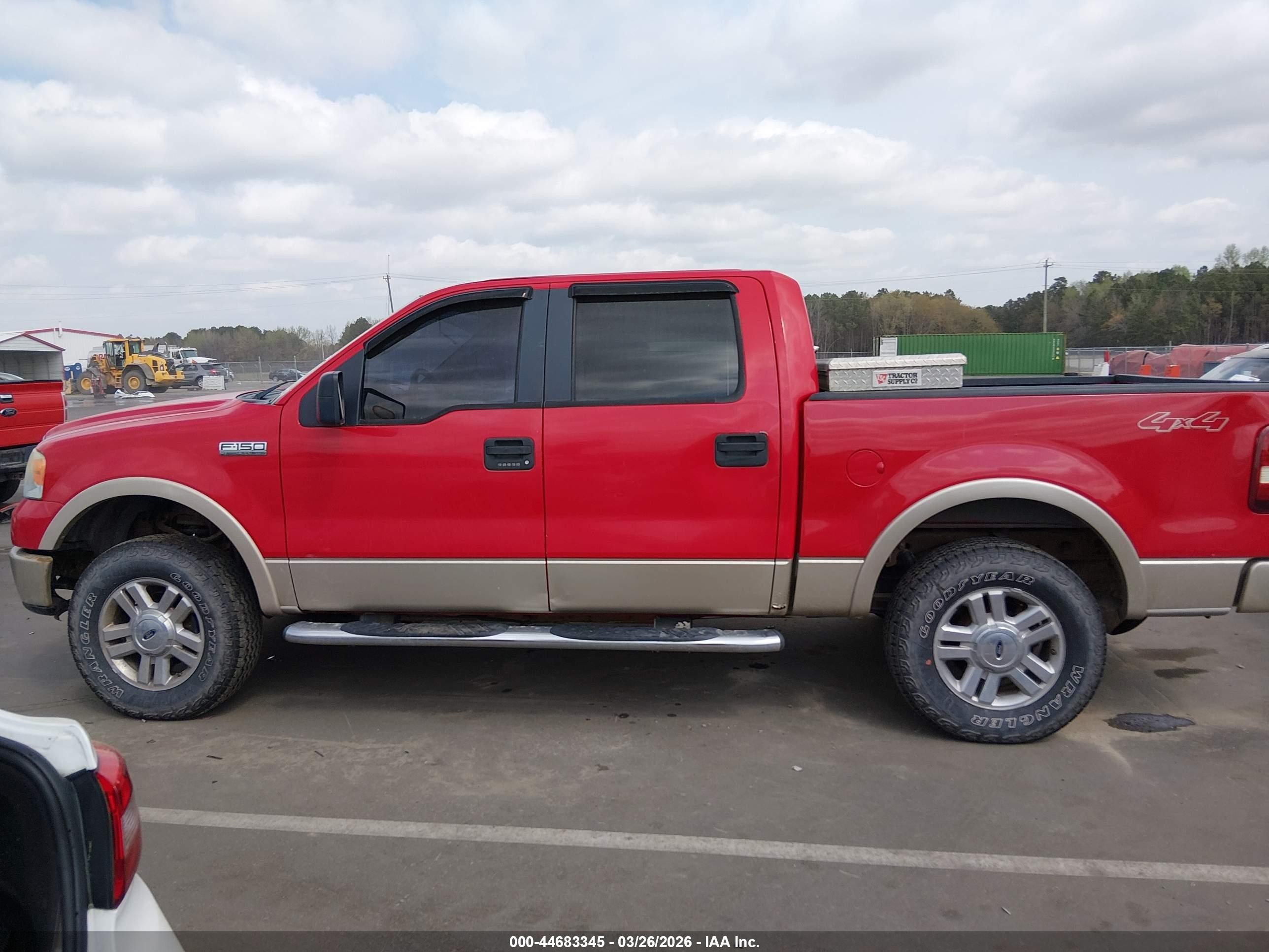 2007 Ford F-150 Fx4/lariat/xlt Burgundy vin: 1FTPW14V87FA48880