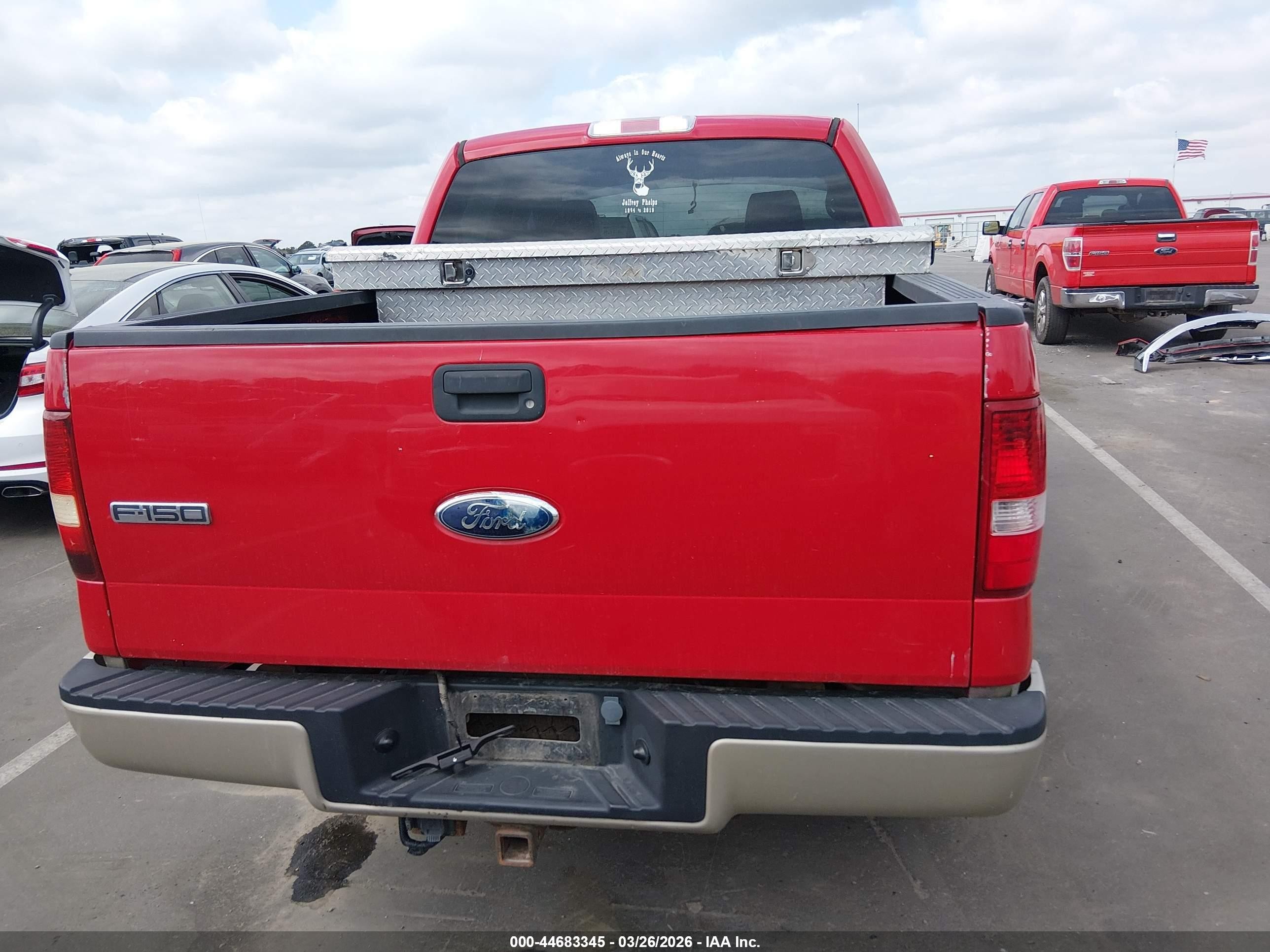 2007 Ford F-150 Fx4/lariat/xlt Burgundy vin: 1FTPW14V87FA48880