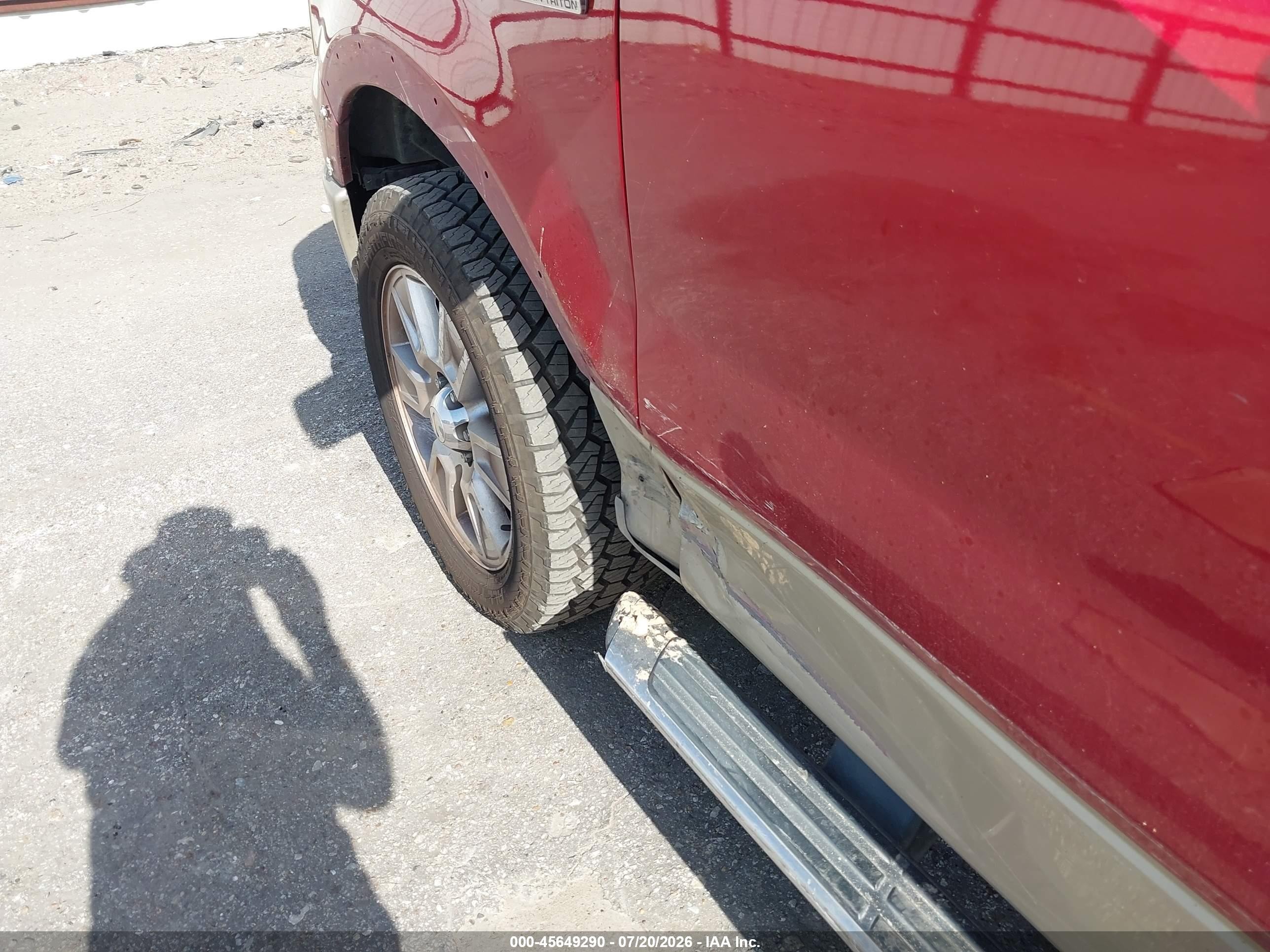 2007 Ford F-150 Fx4/lariat/xlt Red vin: 1FTPW14V87FA58731