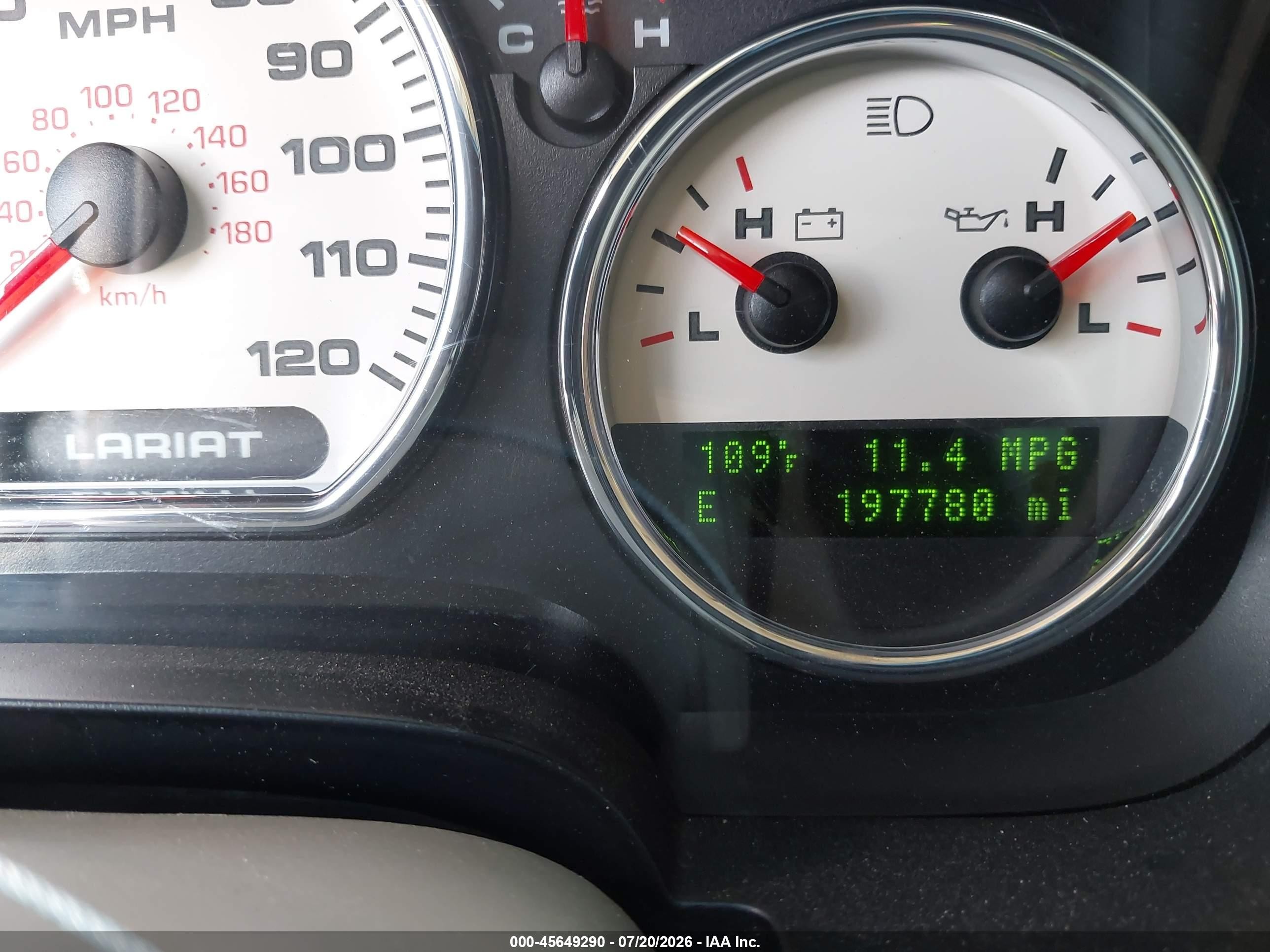 2007 Ford F-150 Fx4/lariat/xlt Red vin: 1FTPW14V87FA58731