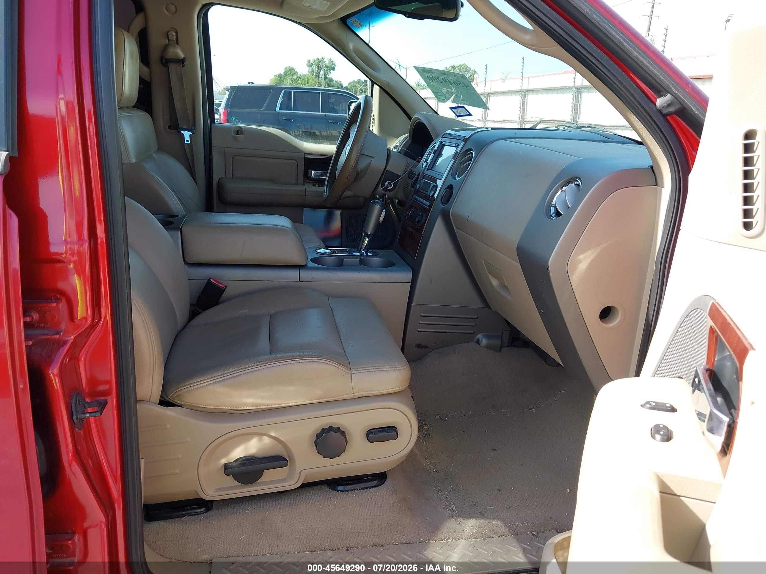 2007 Ford F-150 Fx4/lariat/xlt Red vin: 1FTPW14V87FA58731