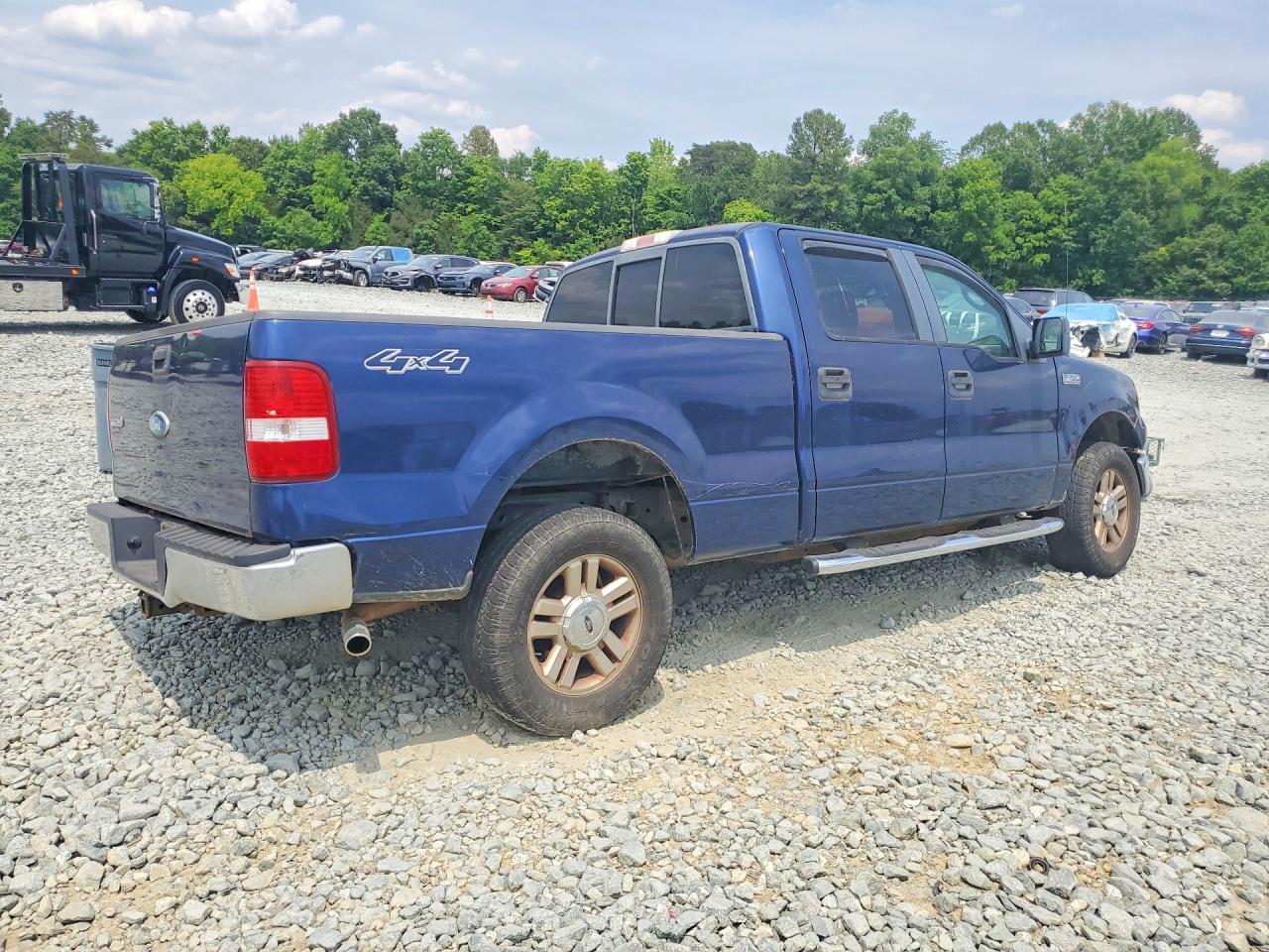 2007 Ford F150 Blue vin: 1FTPW14V87FA85055