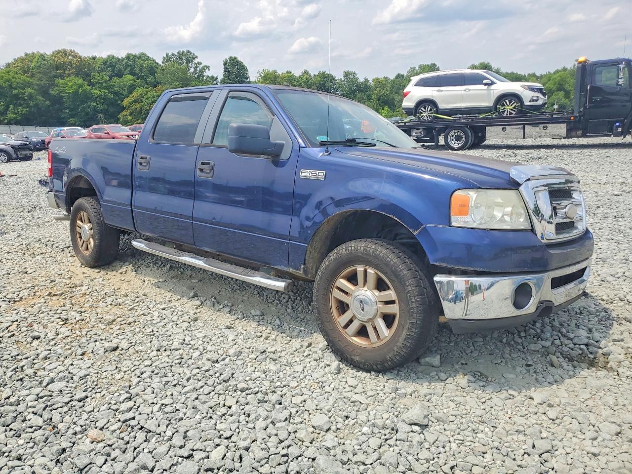 2007 Ford F150 Blue vin: 1FTPW14V87FA85055