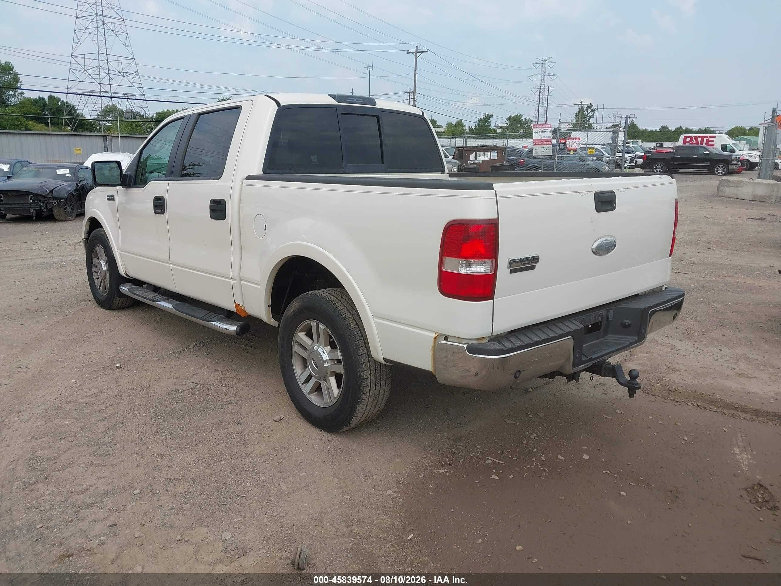 2007 Ford F-150 Fx4/lariat/xlt White vin: 1FTPW14V87FA99246