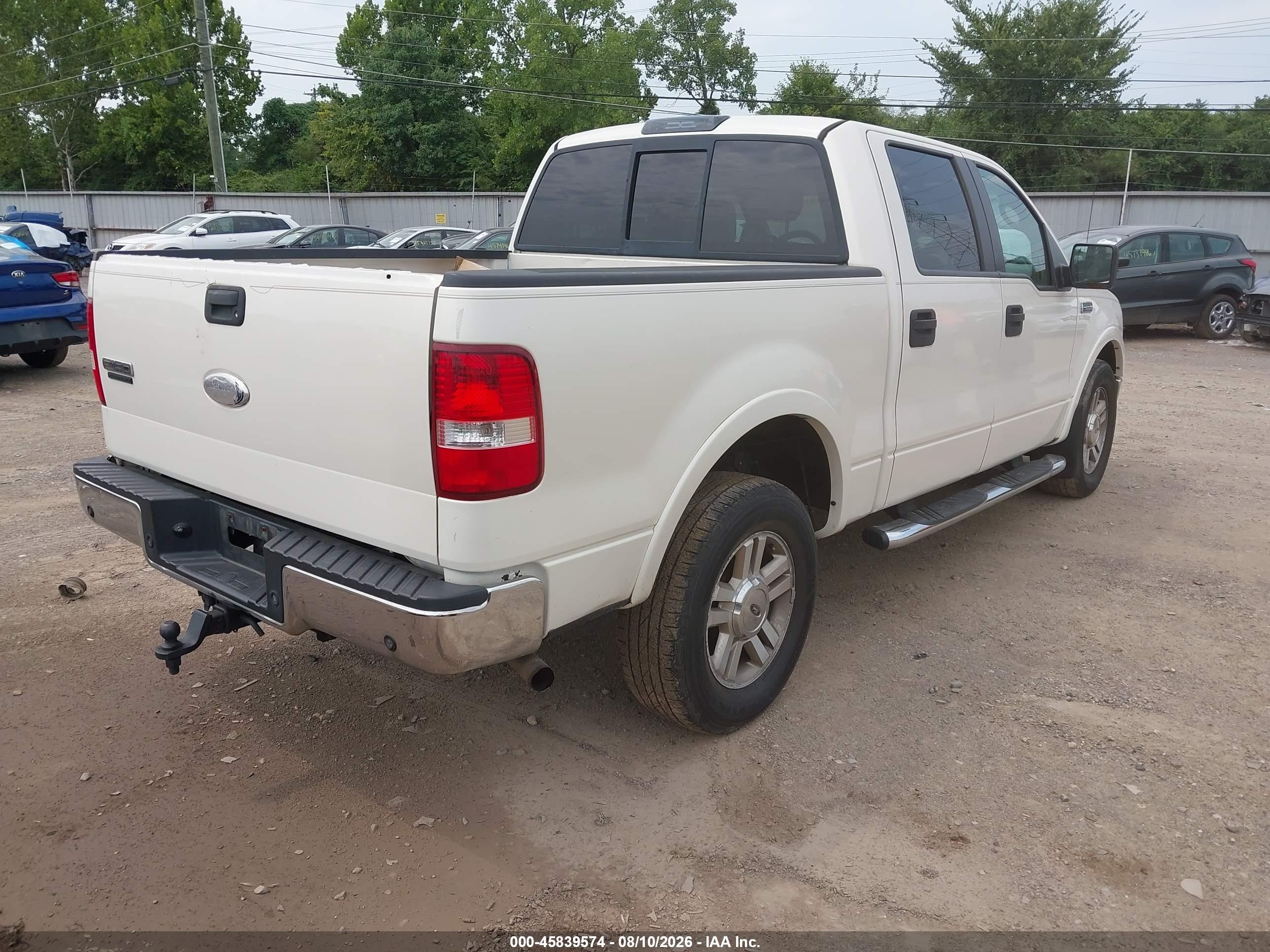 2007 Ford F-150 Fx4/lariat/xlt White vin: 1FTPW14V87FA99246