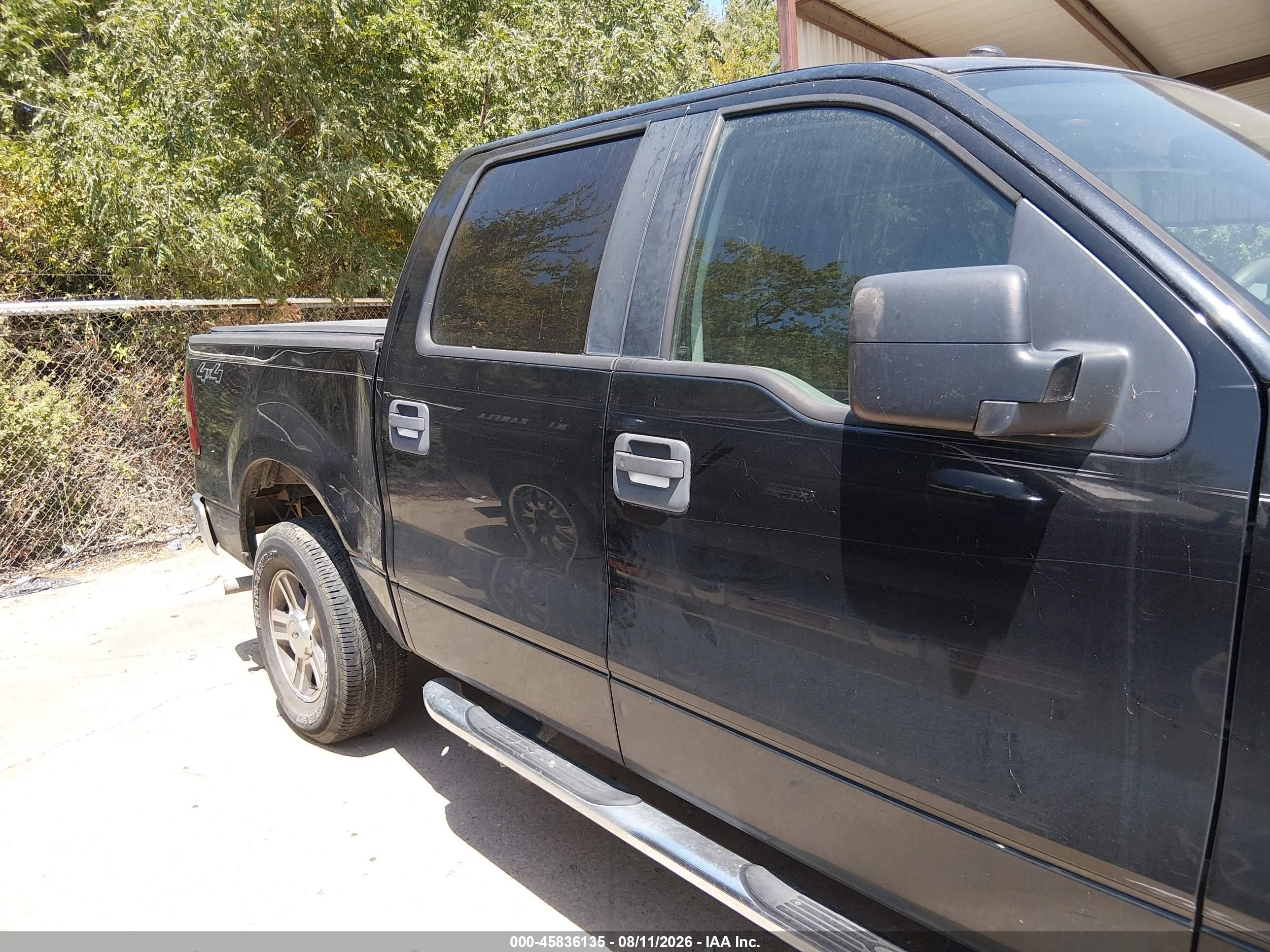2007 Ford F-150 Fx4/lariat/xlt Black vin: 1FTPW14V87FB80392