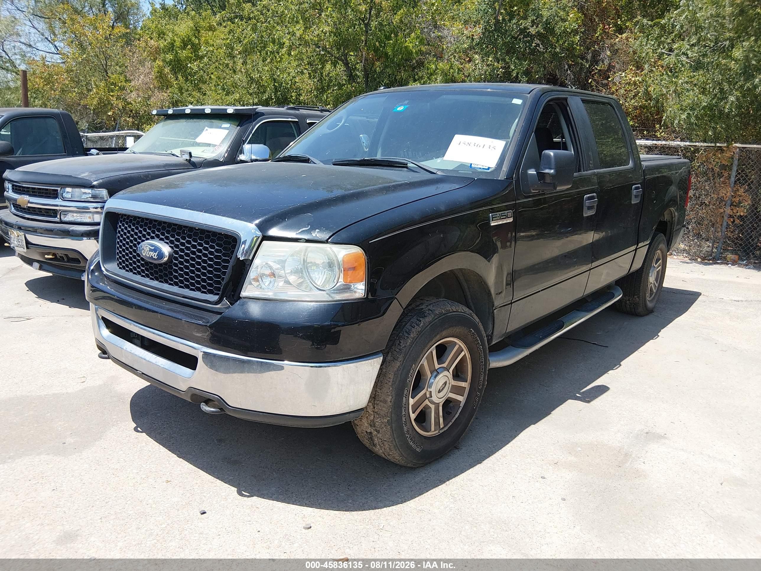 2007 Ford F-150 Fx4/lariat/xlt Black vin: 1FTPW14V87FB80392