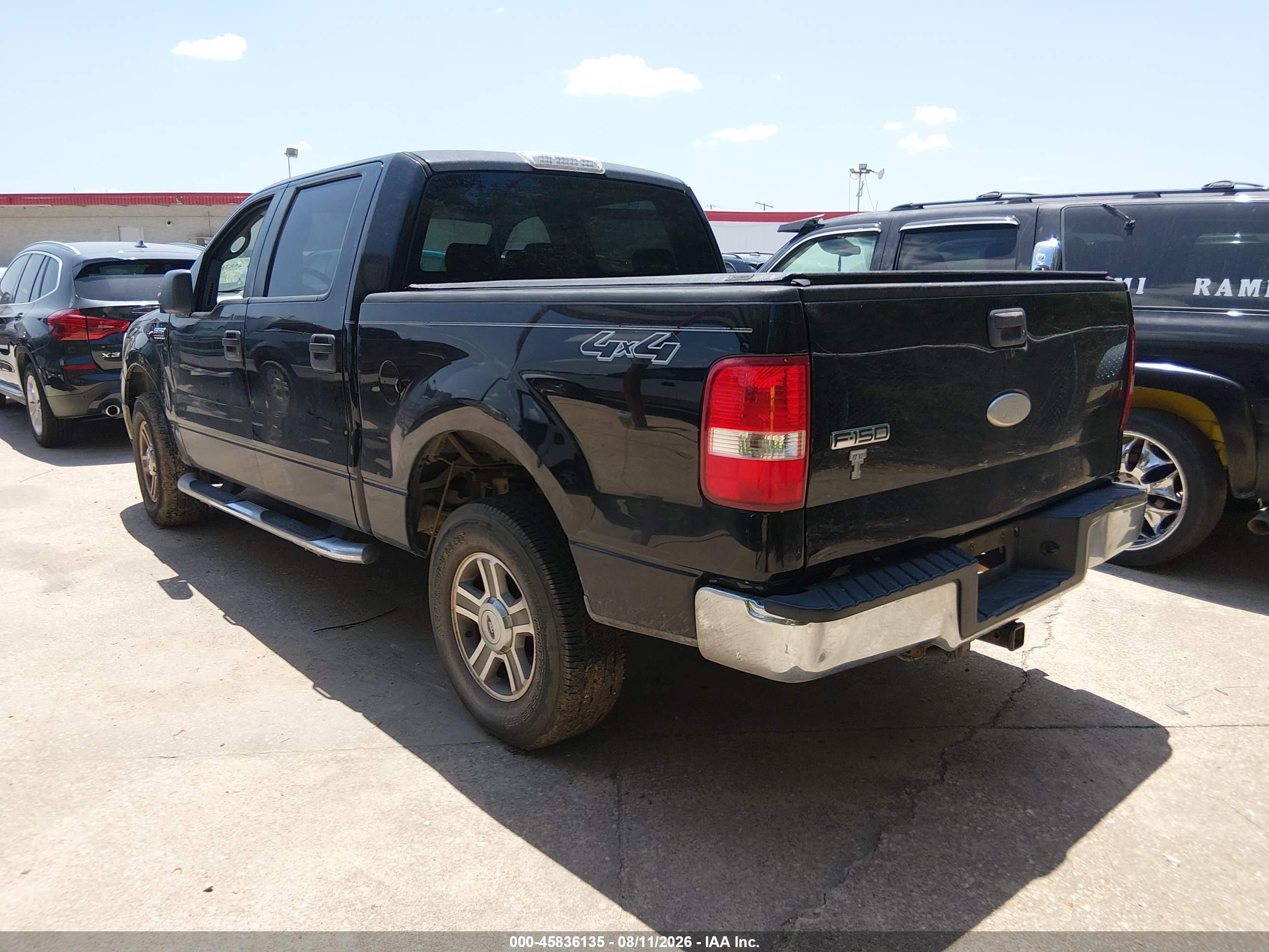 2007 Ford F-150 Fx4/lariat/xlt Black vin: 1FTPW14V87FB80392