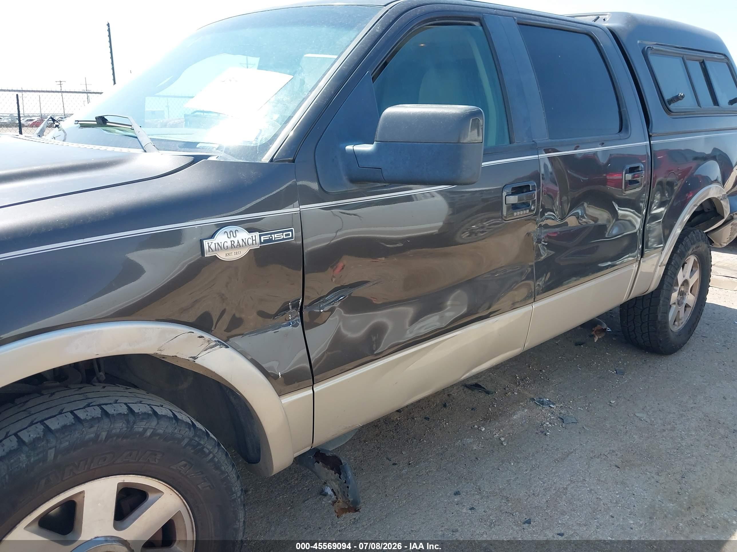 2007 Ford F-150 Fx4/lariat/xlt Brown vin: 1FTPW14V87KC14483