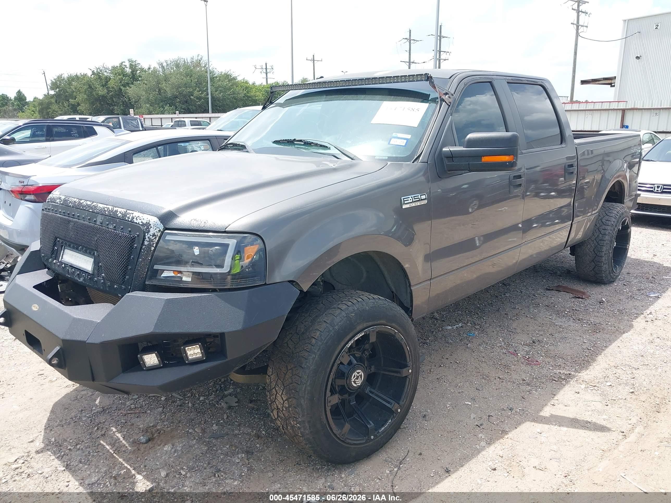 2007 Ford F-150 Fx4/lariat/xlt Серый vin: 1FTPW14V87KC87935