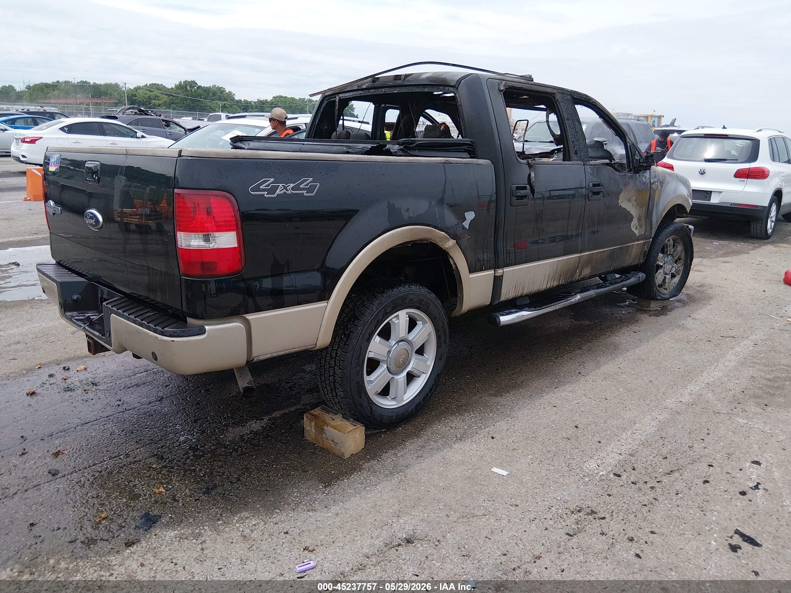2007 Ford F-150 Fx4/lariat/xlt Black vin: 1FTPW14V87KC93699