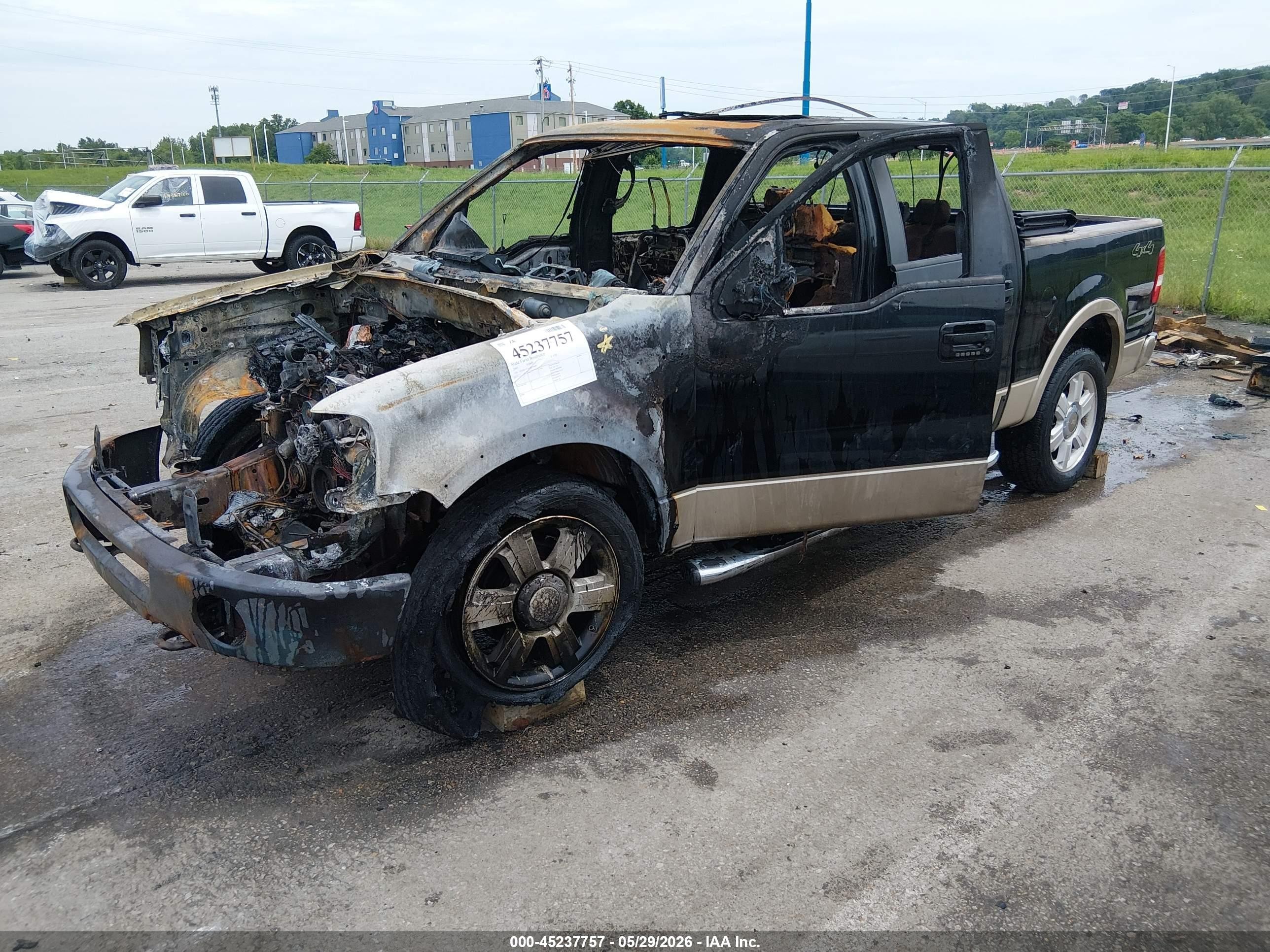 2007 Ford F-150 Fx4/lariat/xlt Black vin: 1FTPW14V87KC93699
