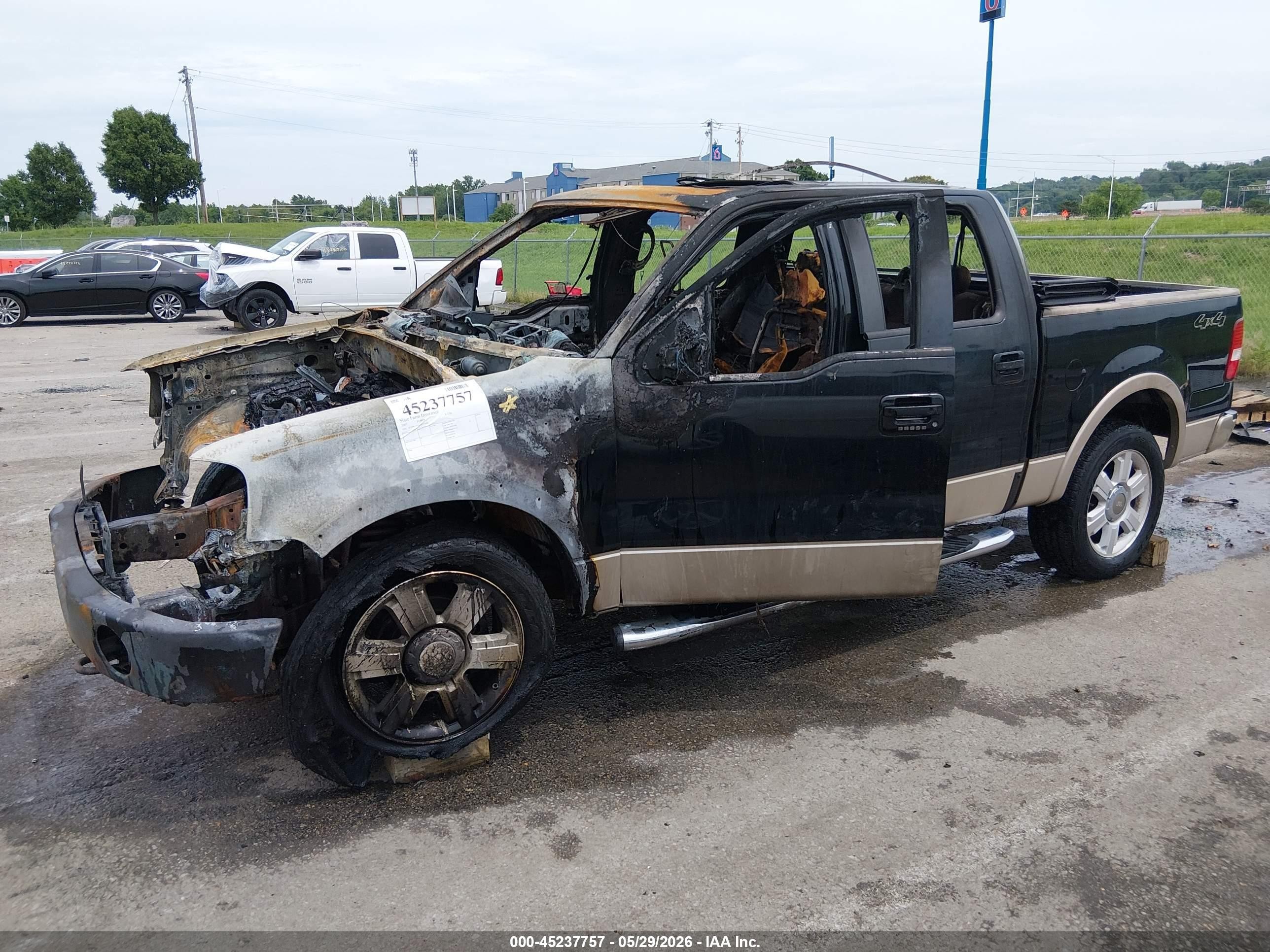 2007 Ford F-150 Fx4/lariat/xlt Black vin: 1FTPW14V87KC93699
