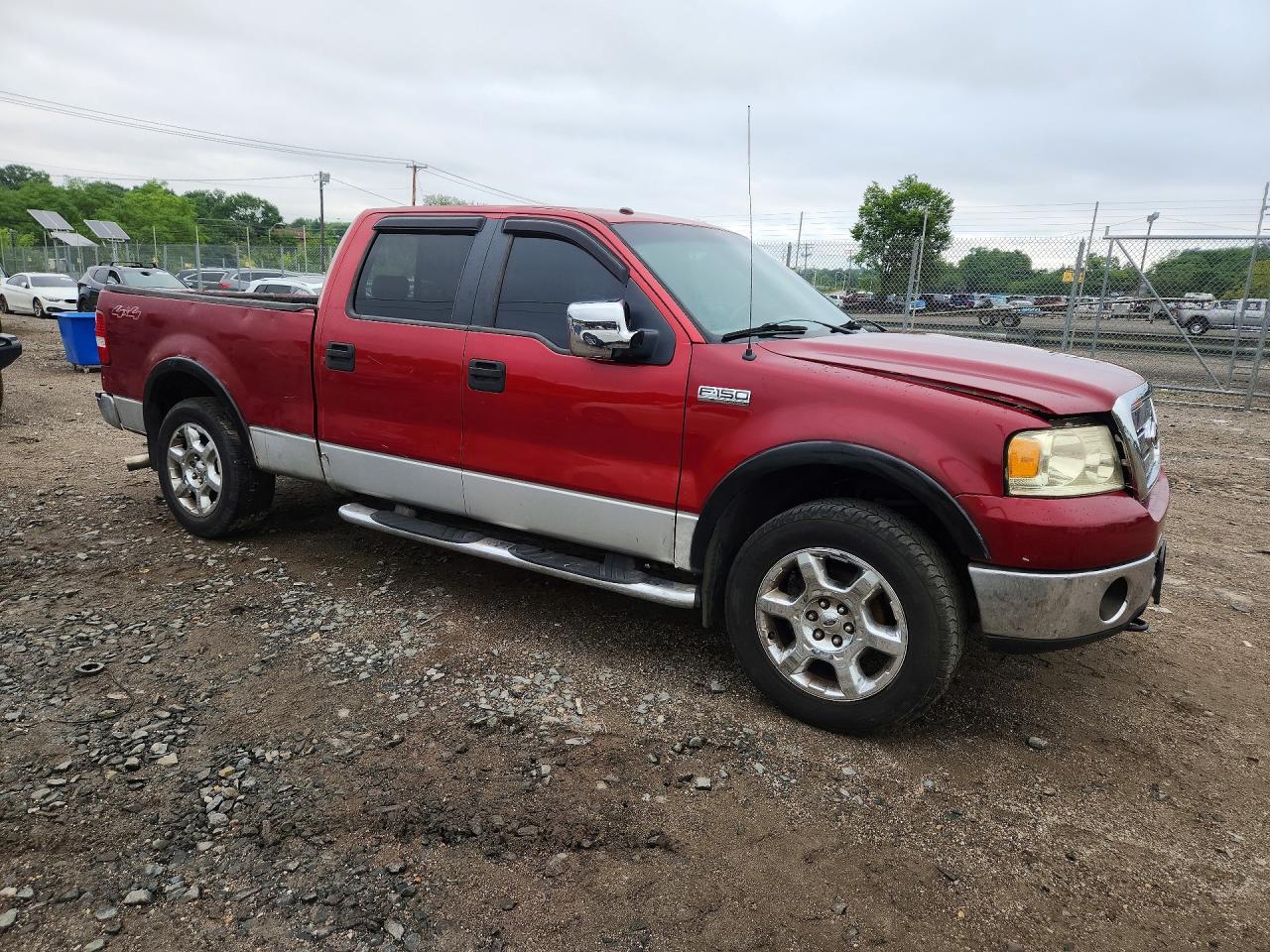 2008 Ford F150 Supercrew Burgundy vin: 1FTPW14V88FA21728