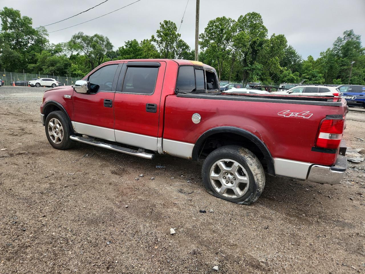 2008 Ford F150 Supercrew Burgundy vin: 1FTPW14V88FA21728