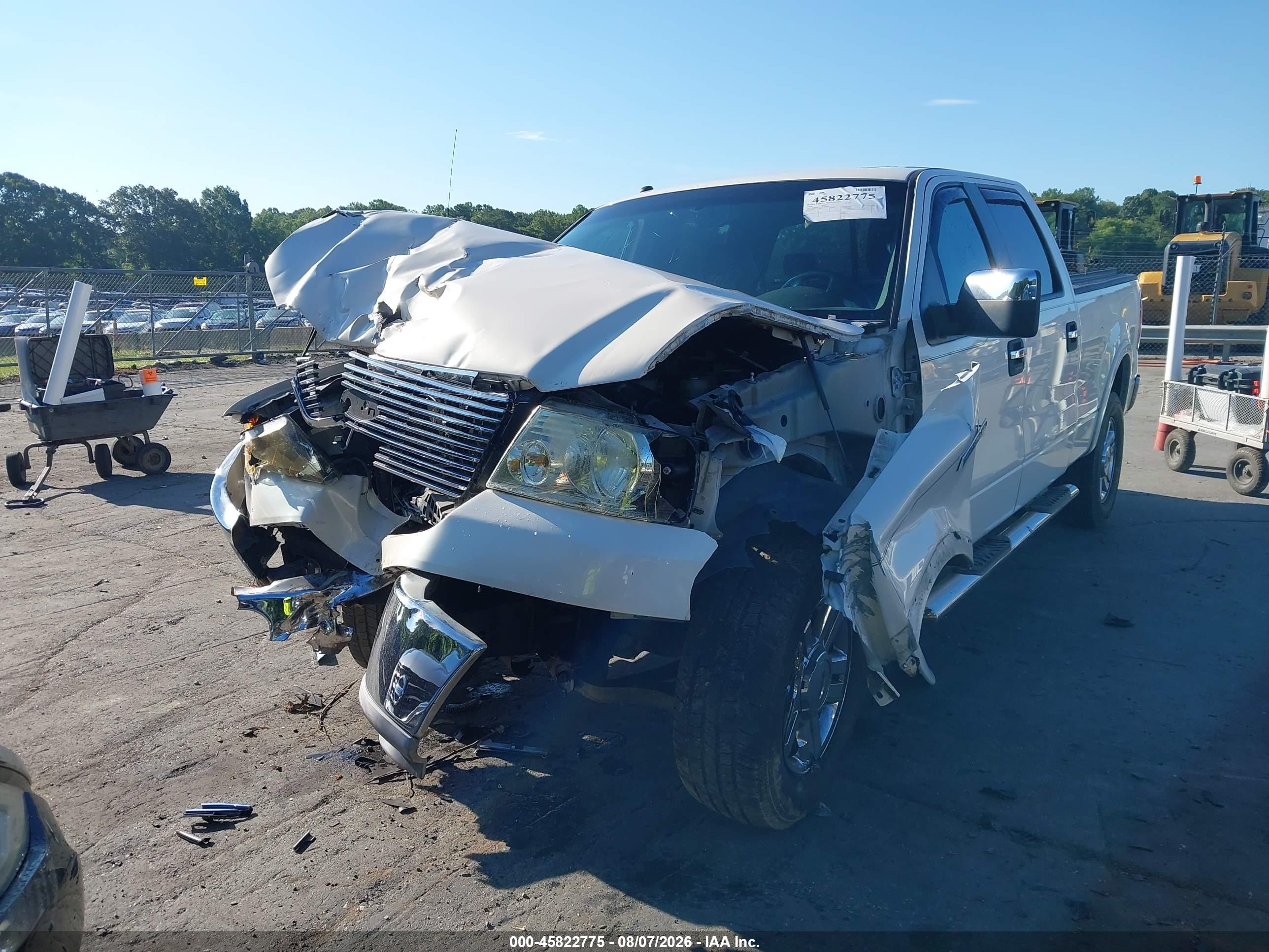 2008 Ford F-150 60th Anniversary/fx4/king Ranch/lariat/xlt White vin: 1FTPW14V88FA80729