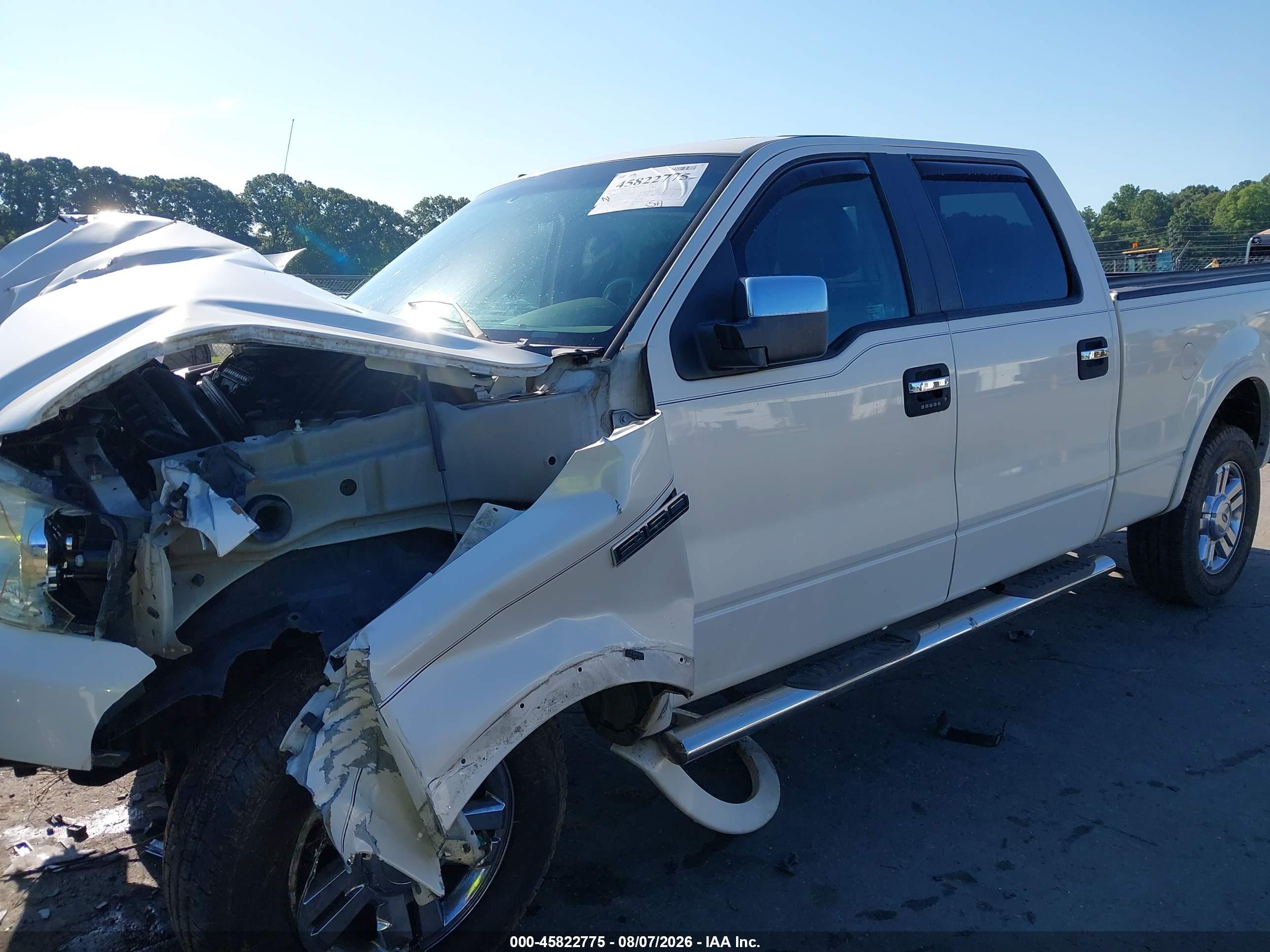 2008 Ford F-150 60th Anniversary/fx4/king Ranch/lariat/xlt White vin: 1FTPW14V88FA80729