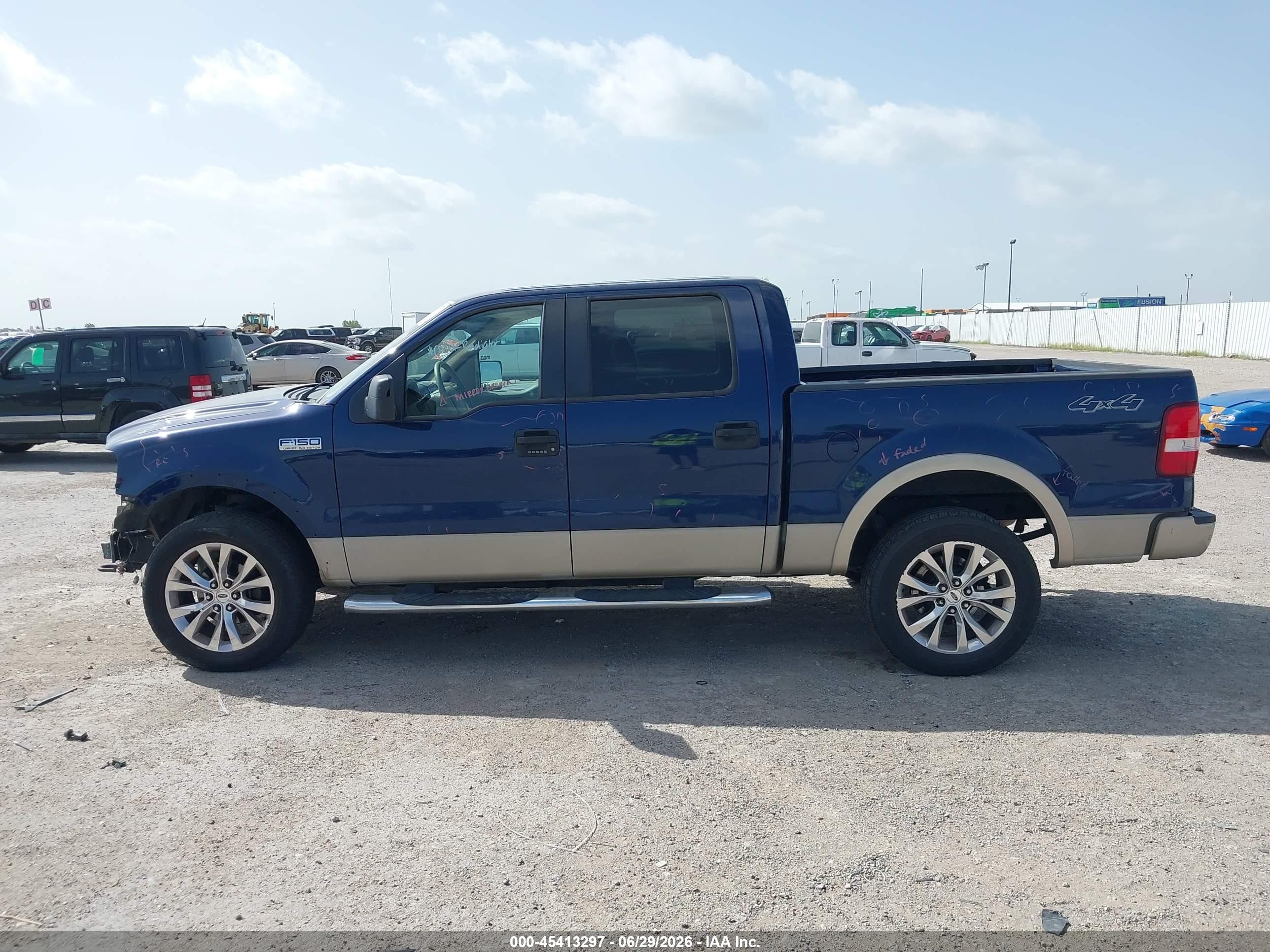 2008 Ford F-150 60th Anniversary/fx4/king Ranch/lariat/xlt Blue vin: 1FTPW14V88FB17942