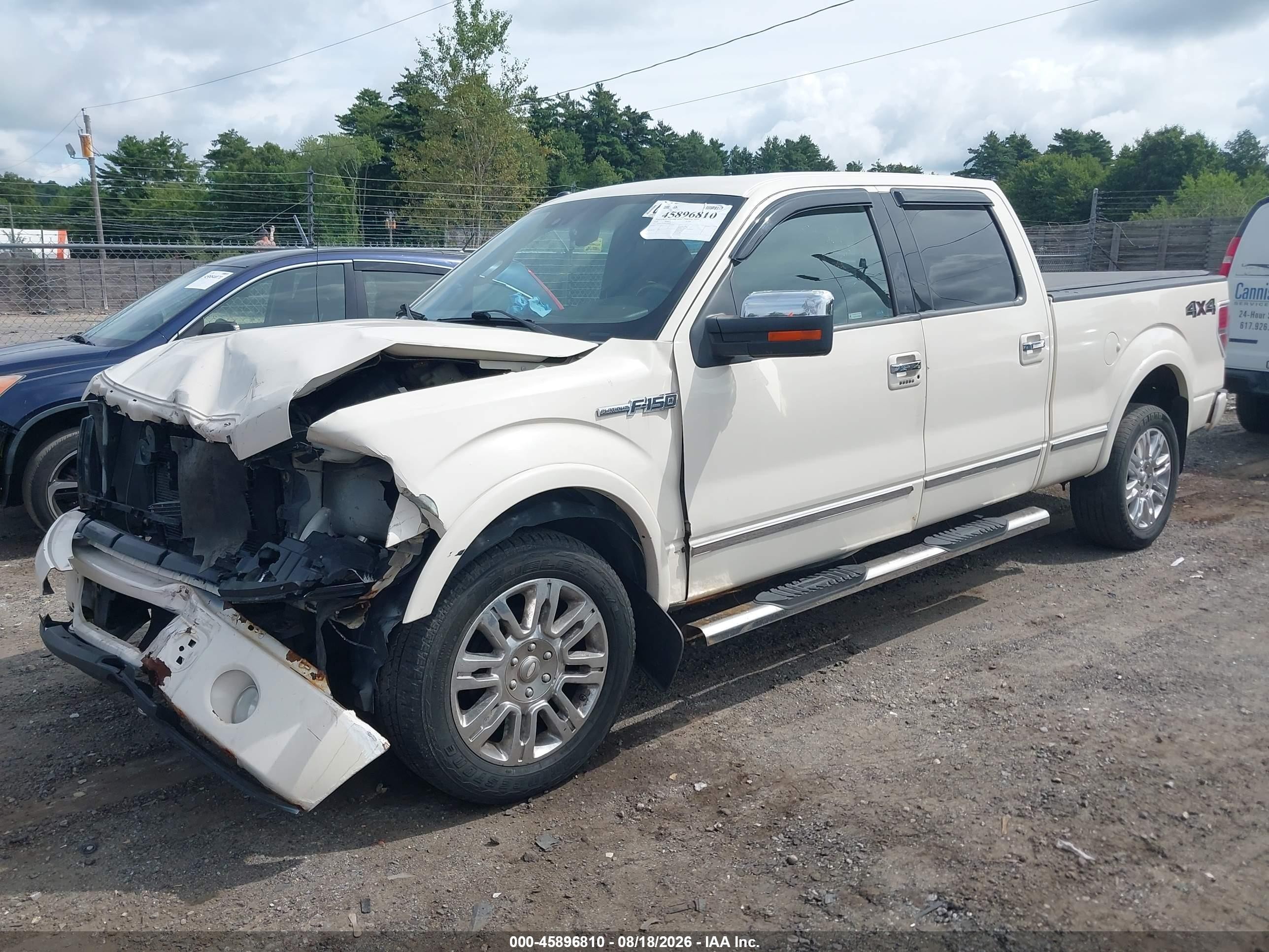 2009 Ford F-150 Platinum White vin: 1FTPW14V89FA34402