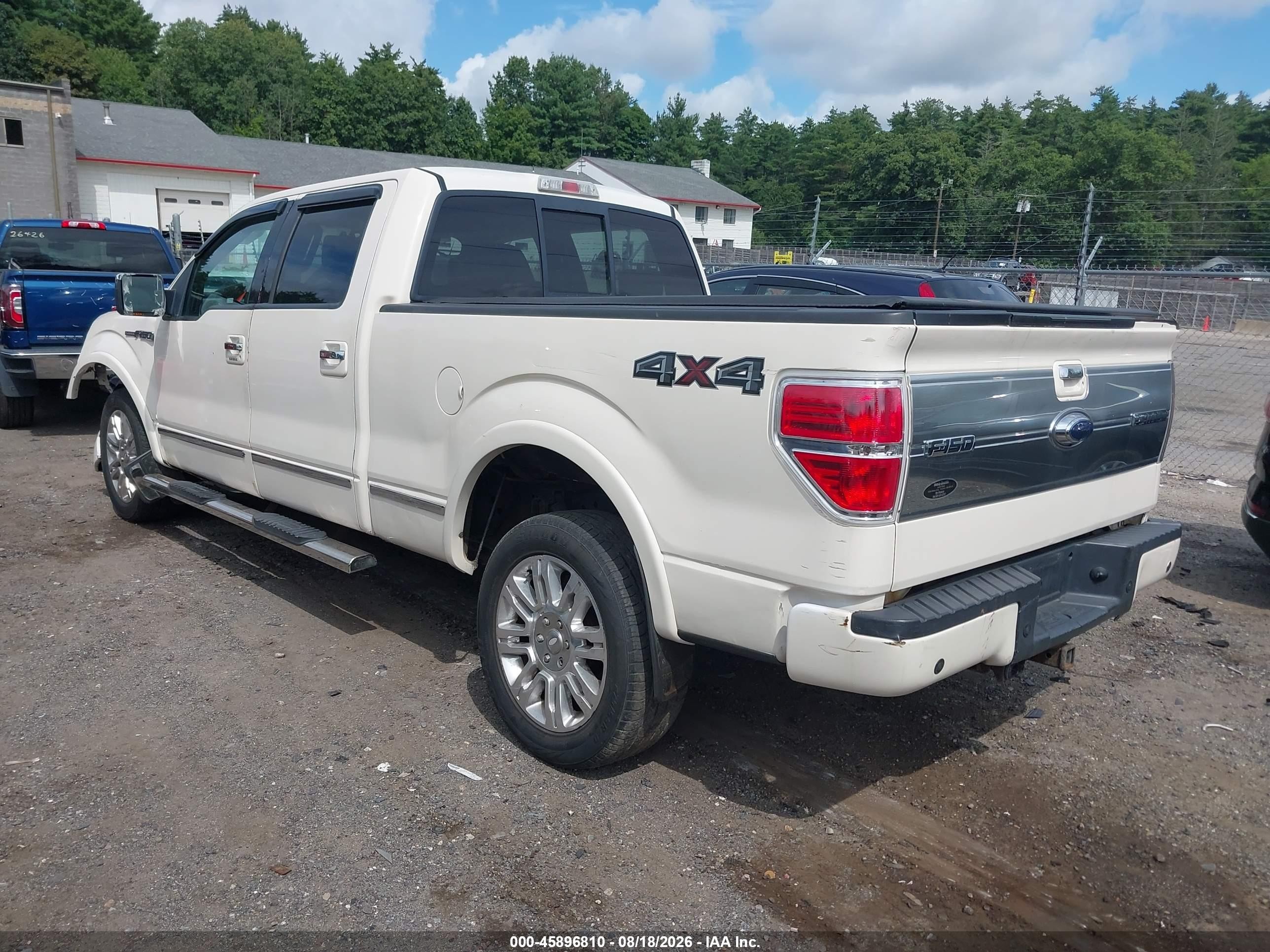 2009 Ford F-150 Platinum White vin: 1FTPW14V89FA34402