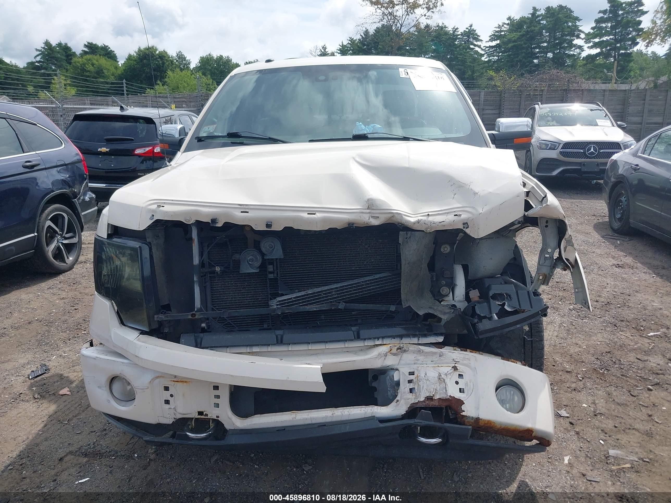 2009 Ford F-150 Platinum White vin: 1FTPW14V89FA34402