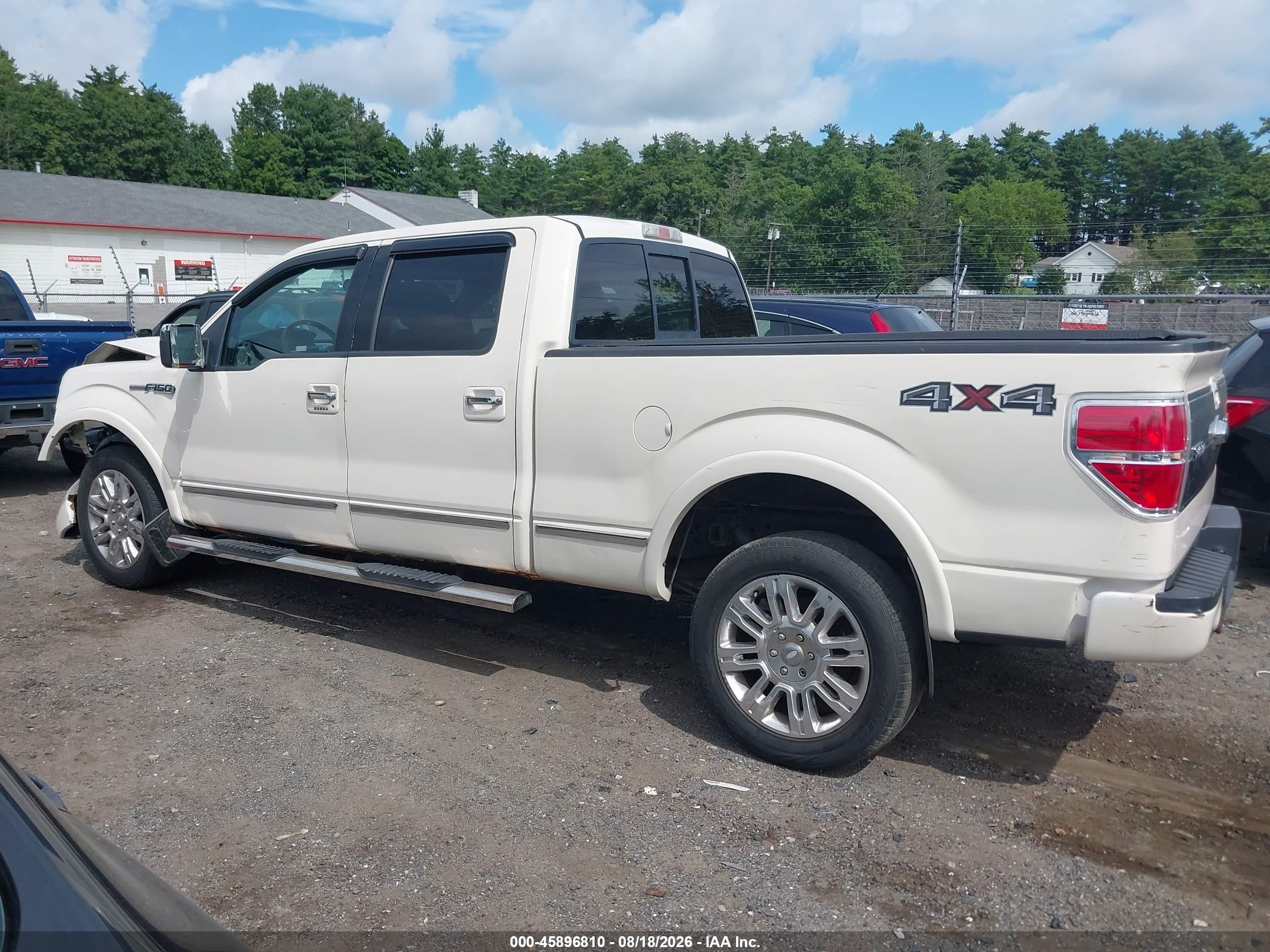 2009 Ford F-150 Platinum White vin: 1FTPW14V89FA34402