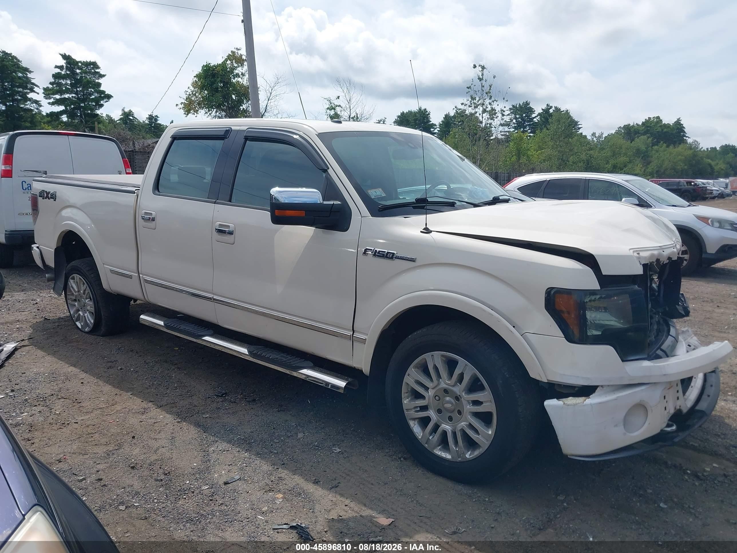 2009 Ford F-150 Platinum White vin: 1FTPW14V89FA34402