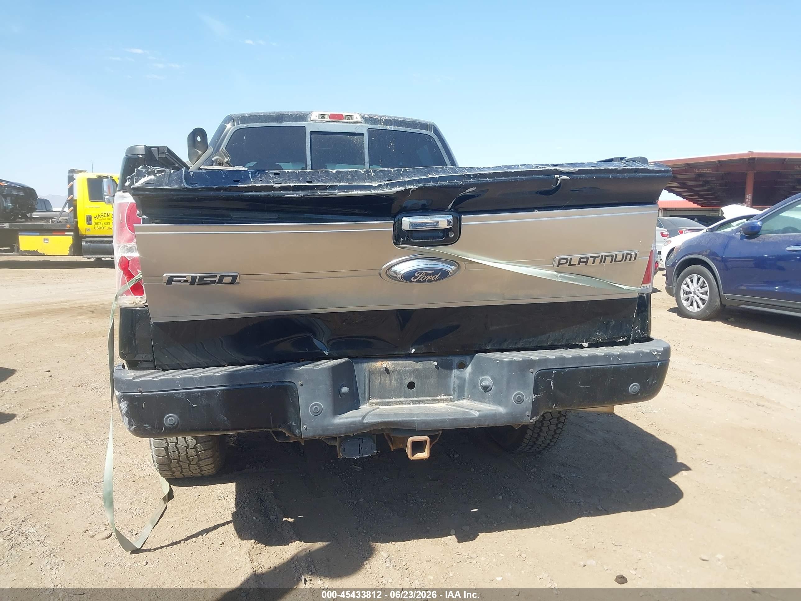 2009 Ford F-150 Fx4/king Ranch/lariat/platinum/xl/xlt Black vin: 1FTPW14V89FB24911