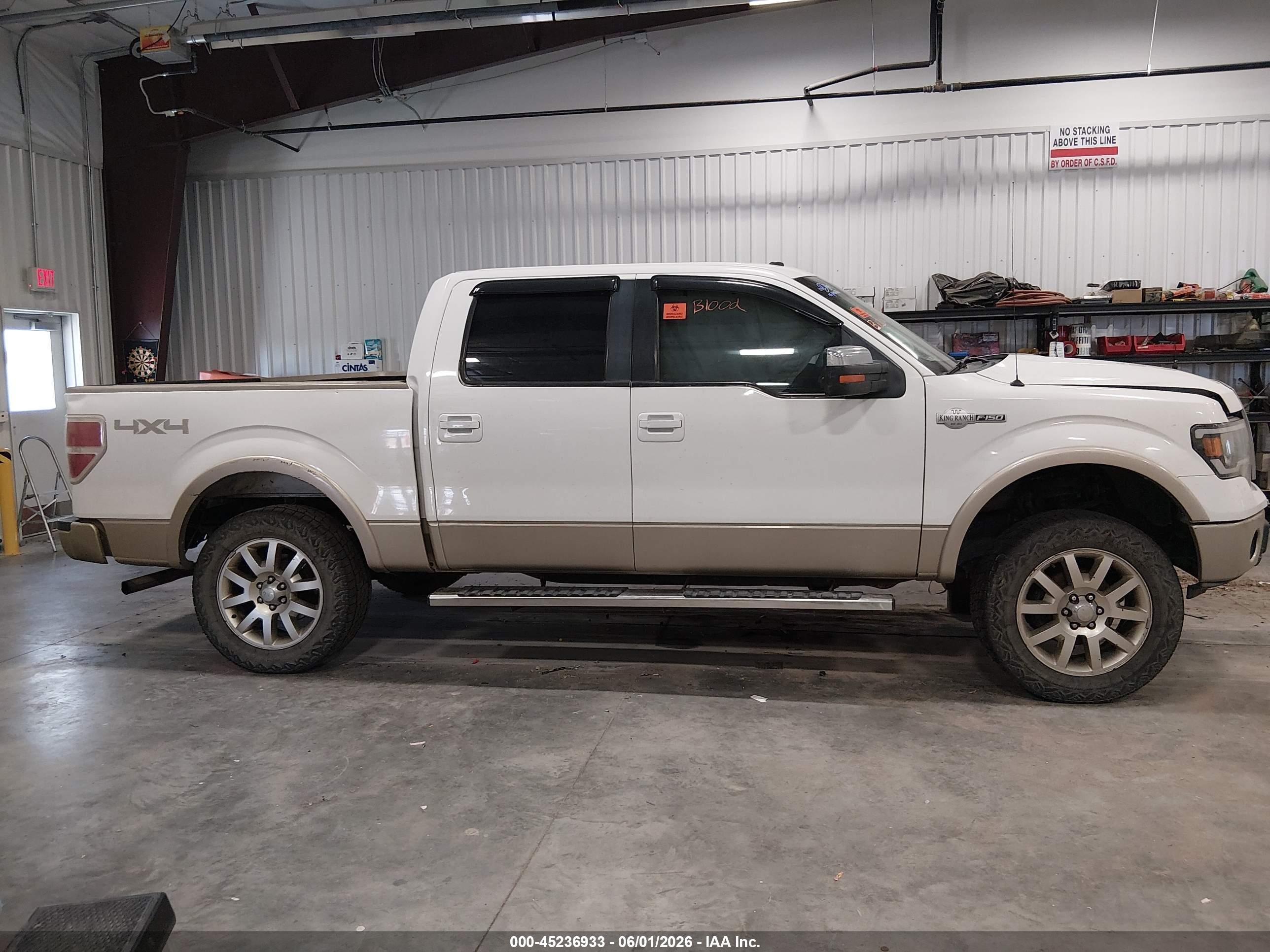 2009 Ford F-150 Fx4/king Ranch/lariat/platinum/xl/xlt White vin: 1FTPW14V89KA83350
