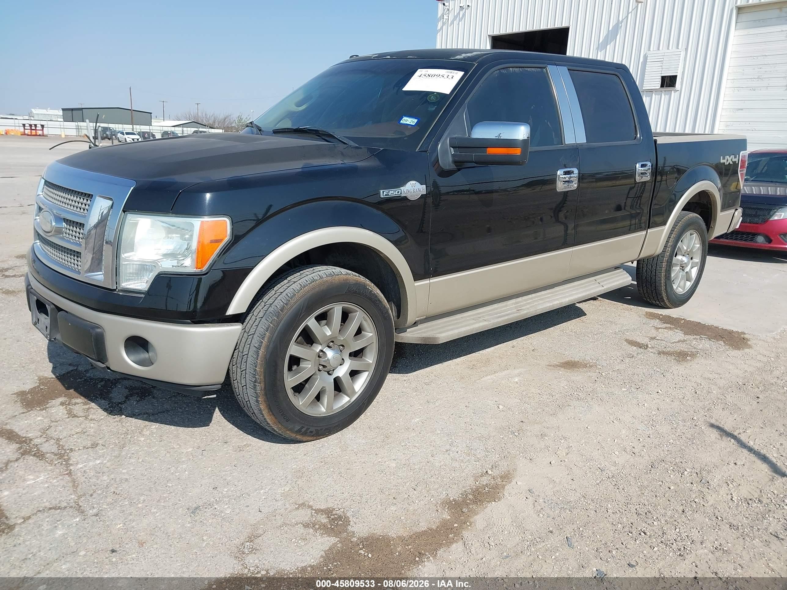 2009 Ford F-150 Fx4/king Ranch/lariat/platinum/xl/xlt Black vin: 1FTPW14V89KC54808